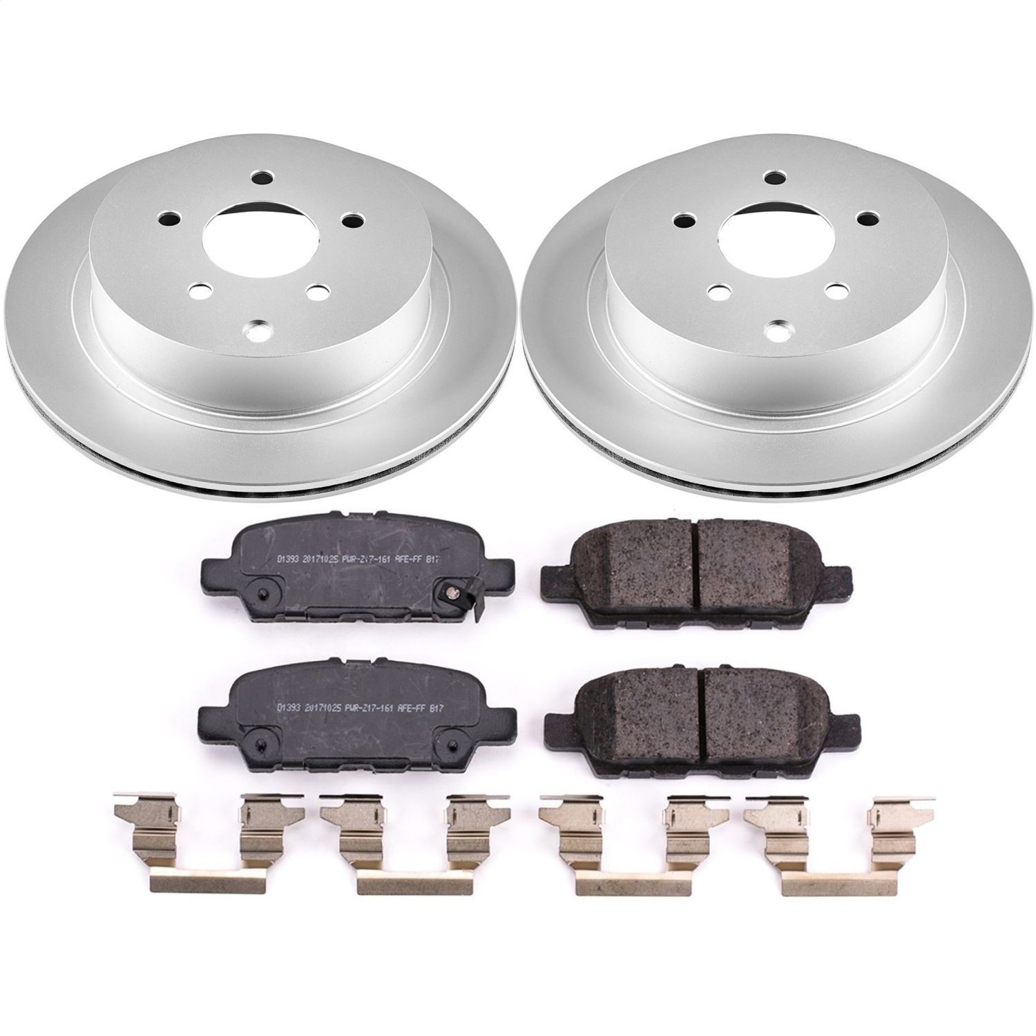Power Stop - CRK8021 - Rear - Disc Brake Pad and Rotor Kit