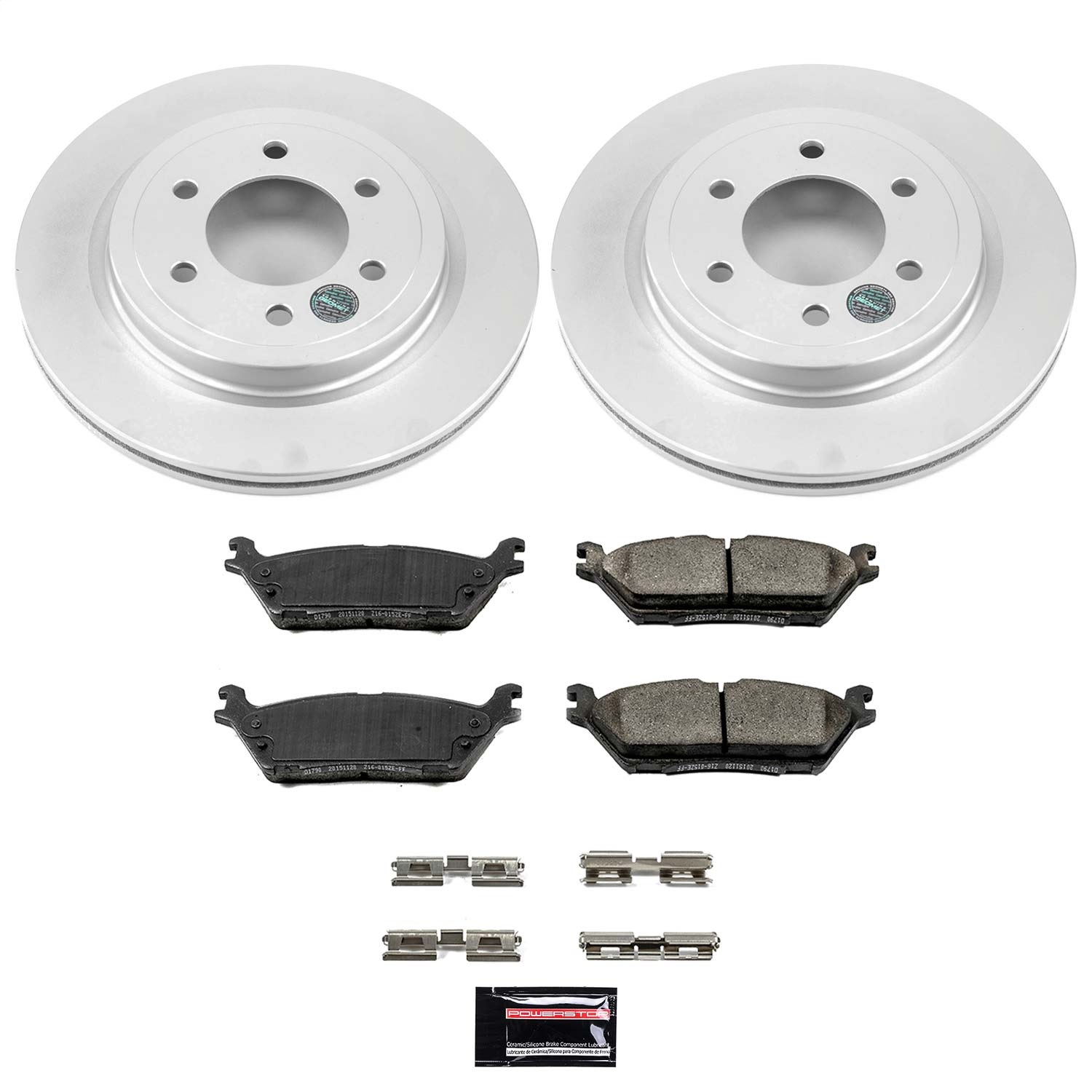 Power Stop - CRK8030 - Rear - Disc Brake Pad and Rotor Kit