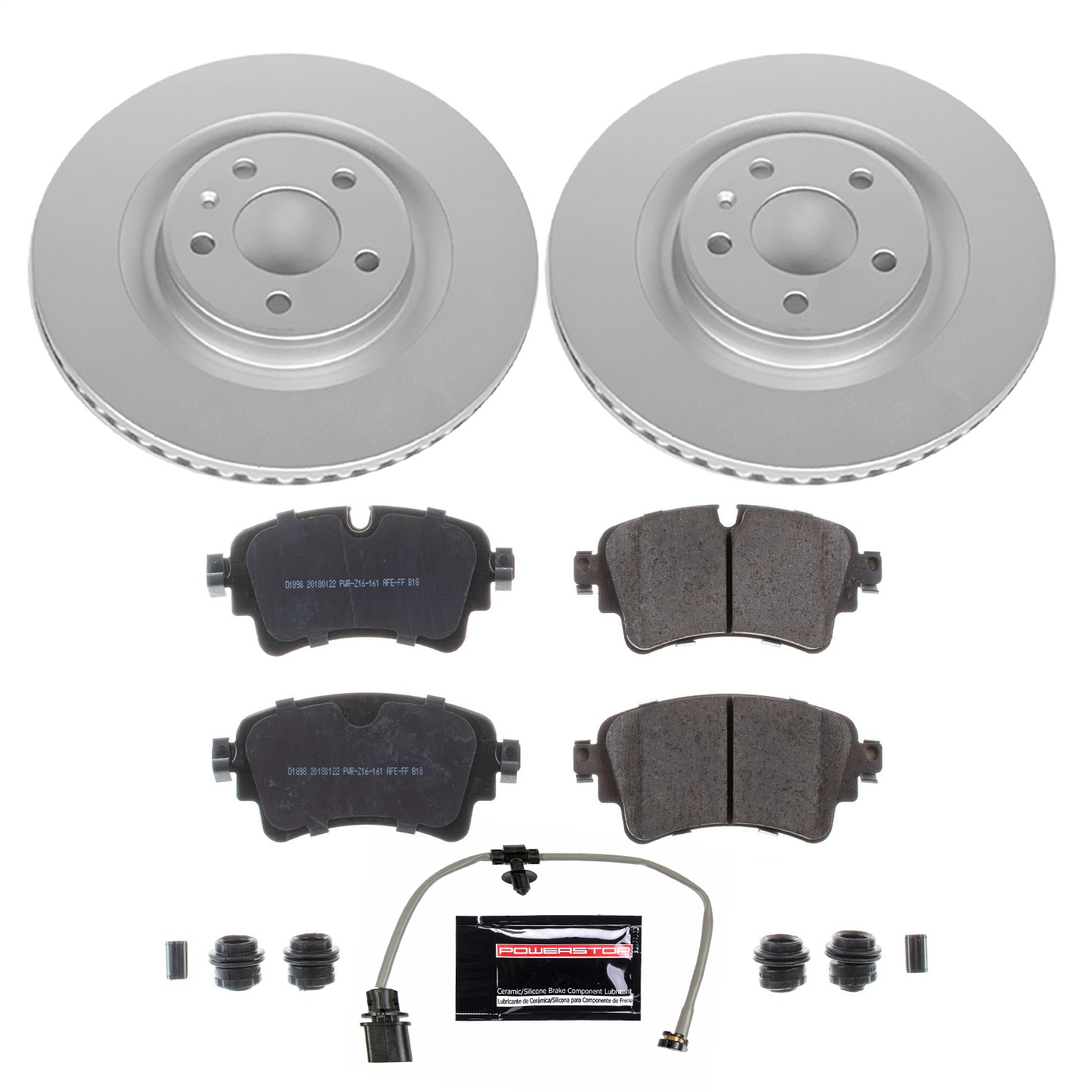 Power Stop - CRK8043 - Rear - Disc Brake Pad and Rotor Kit