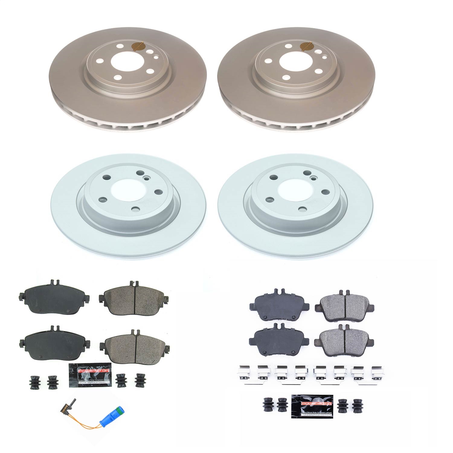 Power Stop - CRK8046 - Front and Rear - Disc Brake Pad and Rotor Kit