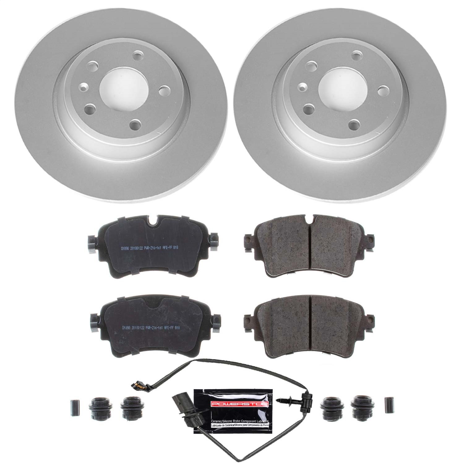 Power Stop - CRK8091 - Rear - Disc Brake Pad and Rotor Kit