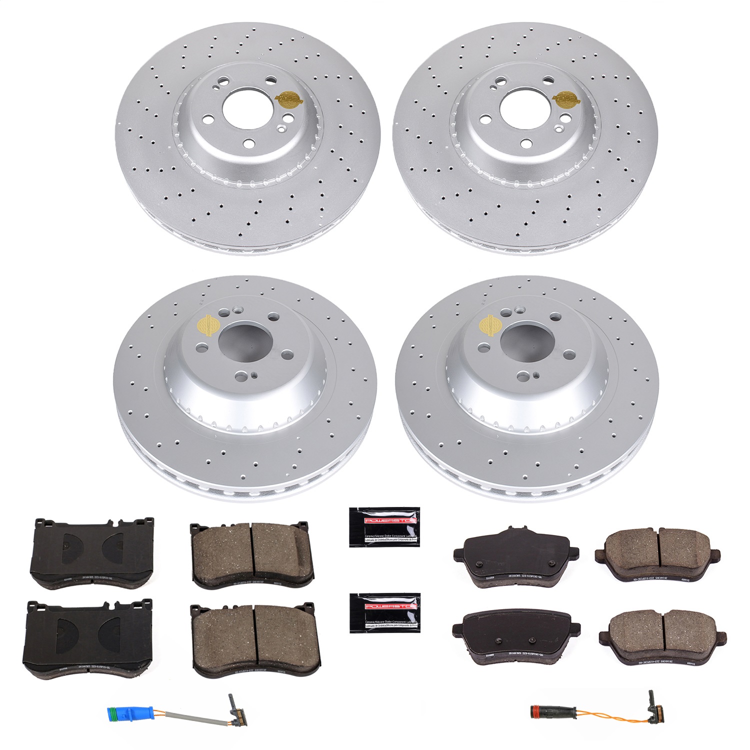 Power Stop - CRK8102 - Front and Rear - Disc Brake Pad and Rotor Kit