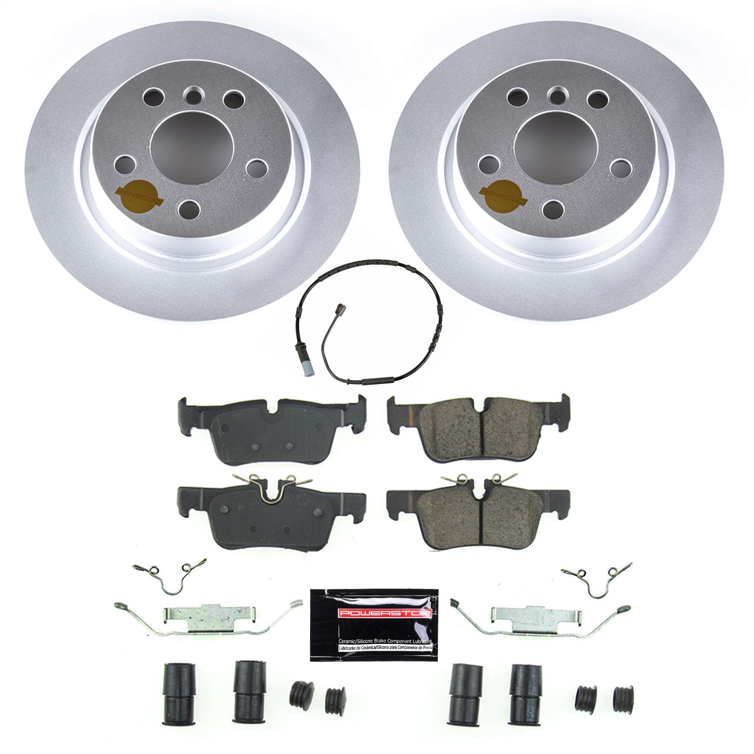 Power Stop - CRK8110 - Rear - Disc Brake Pad and Rotor Kit