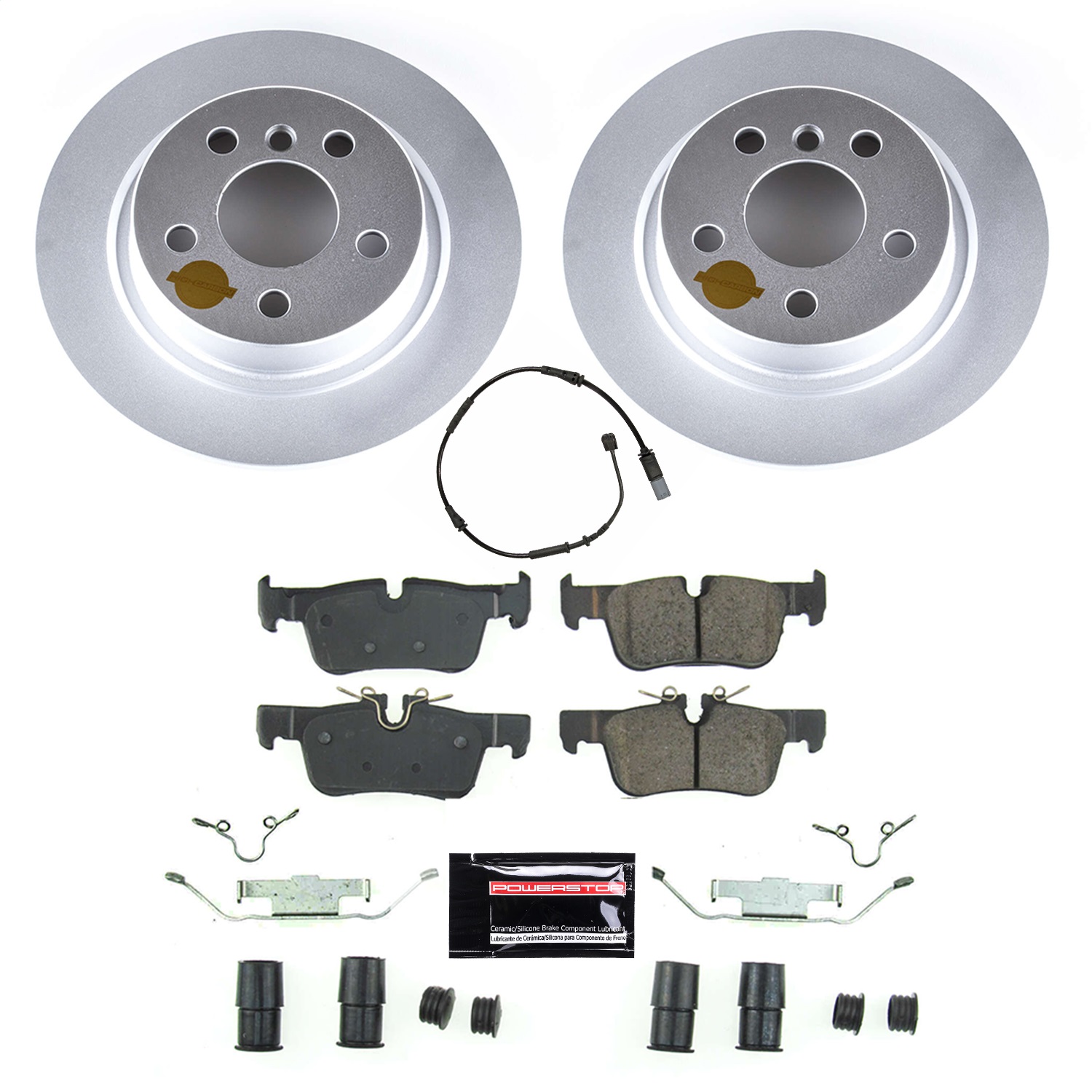 Power Stop - CRK8111 - Rear - Disc Brake Pad and Rotor Kit