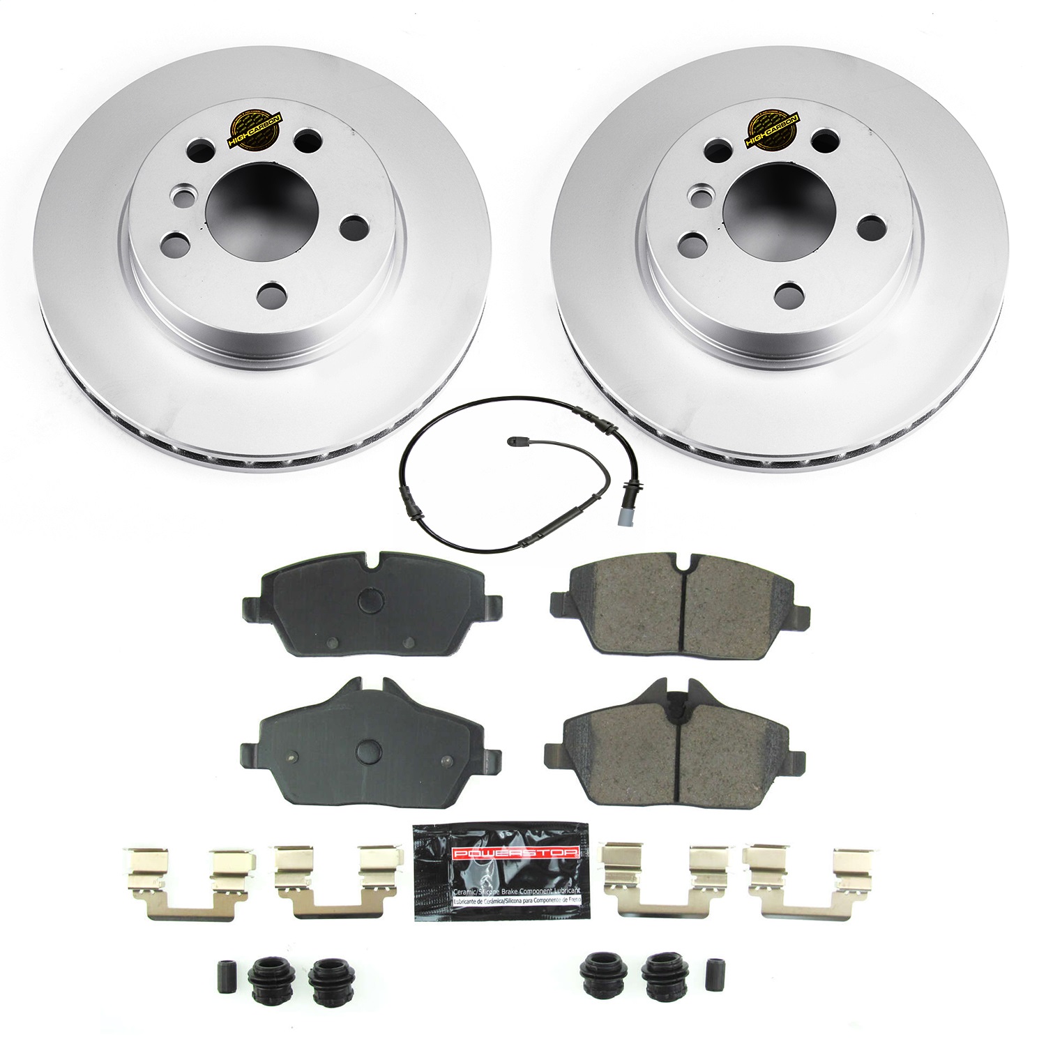 Power Stop - CRK8112 - Front - Disc Brake Pad and Rotor Kit