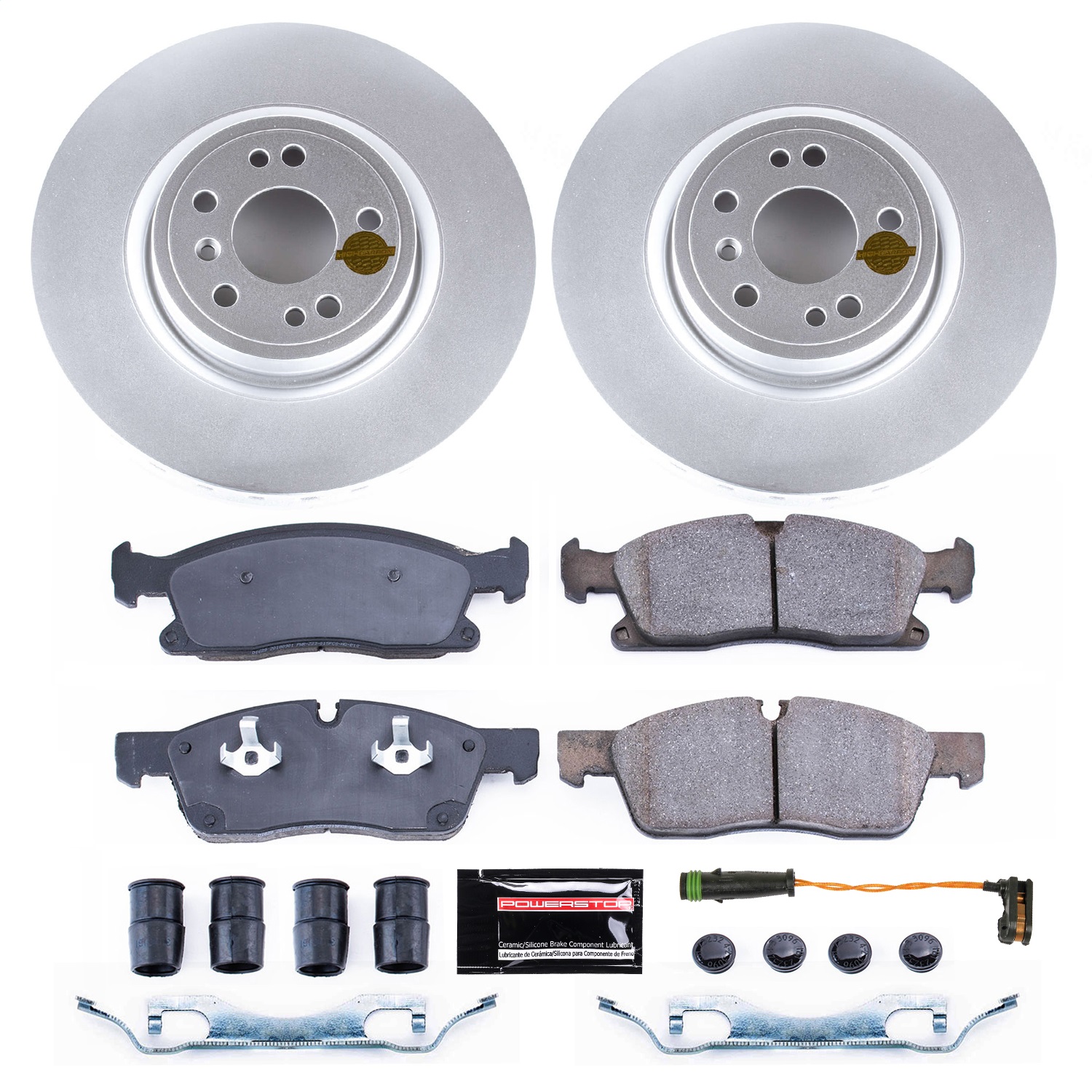 Power Stop - CRK8114 - Front - Disc Brake Pad and Rotor Kit