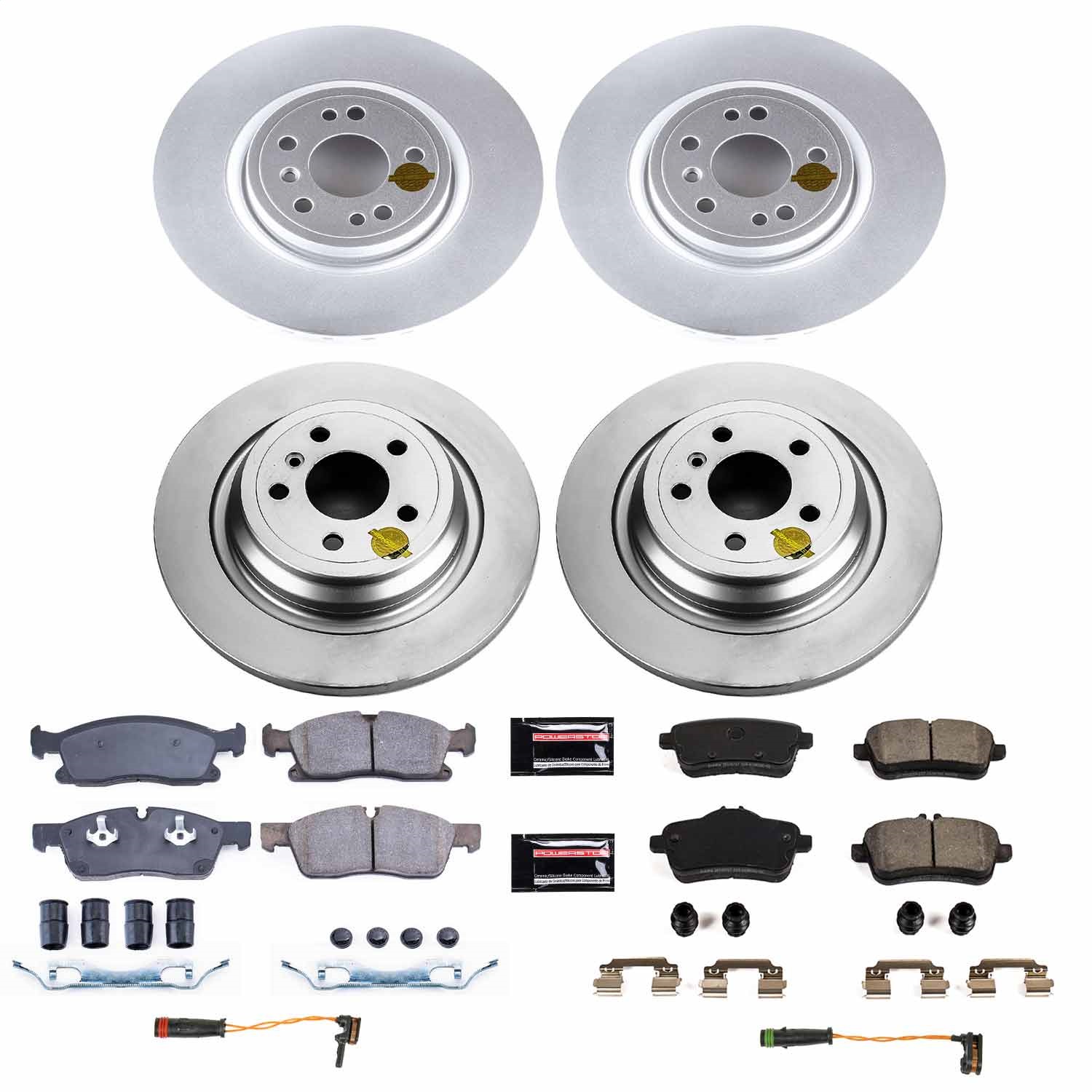 Power Stop - CRK8115 - Front and Rear - Disc Brake Pad and Rotor Kit