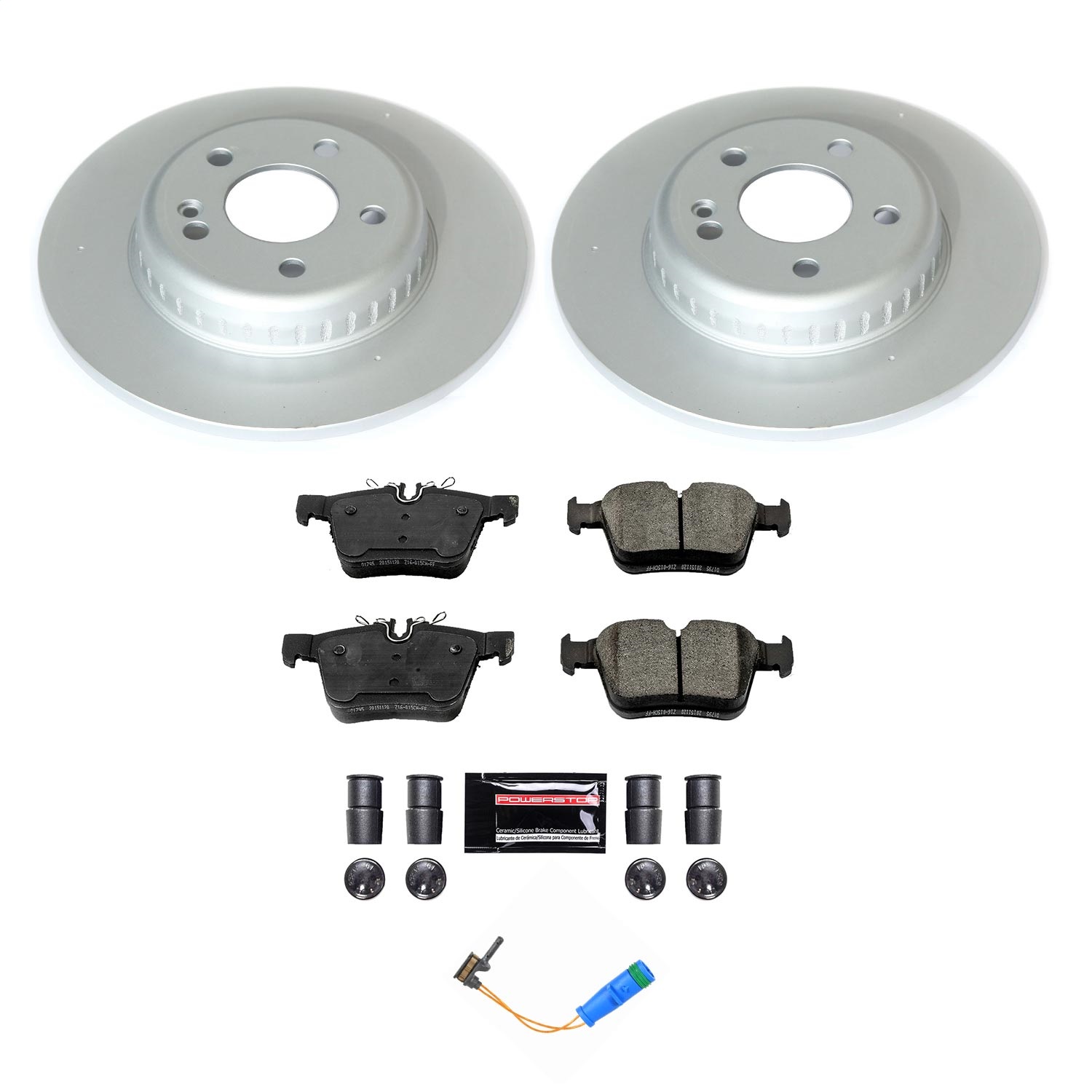Power Stop - CRK8152 - Rear - Disc Brake Pad and Rotor Kit