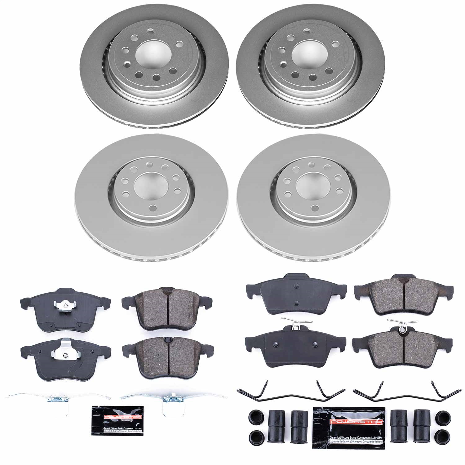 Power Stop - CRK8159 - Front and Rear - Disc Brake Pad and Rotor Kit