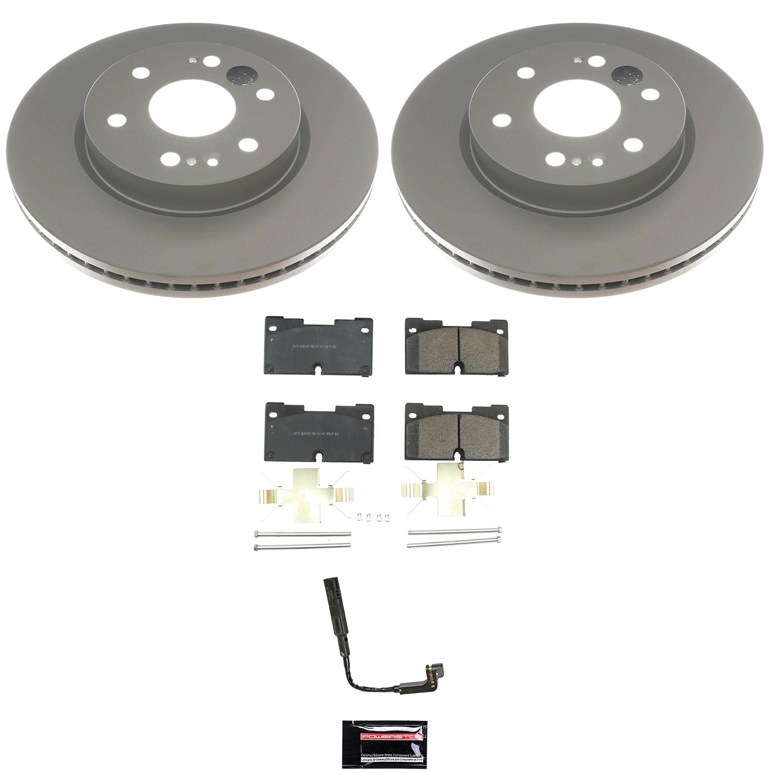 Power Stop - CRK8172 - Front - Disc Brake Pad and Rotor Kit