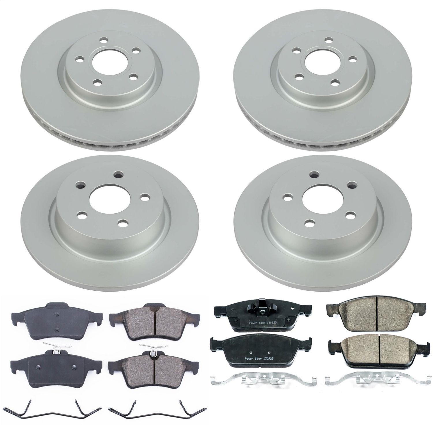 Power Stop - CRK8174 - Front and Rear - Disc Brake Pad and Rotor Kit