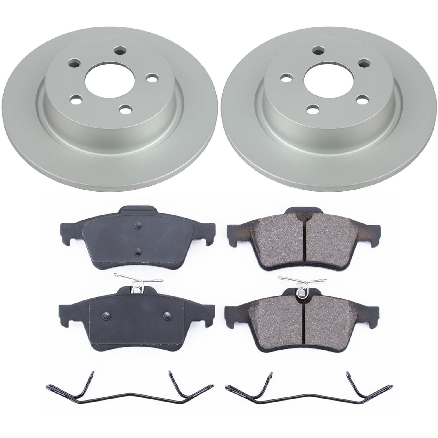 Power Stop - CRK8176 - Rear - Disc Brake Pad and Rotor Kit