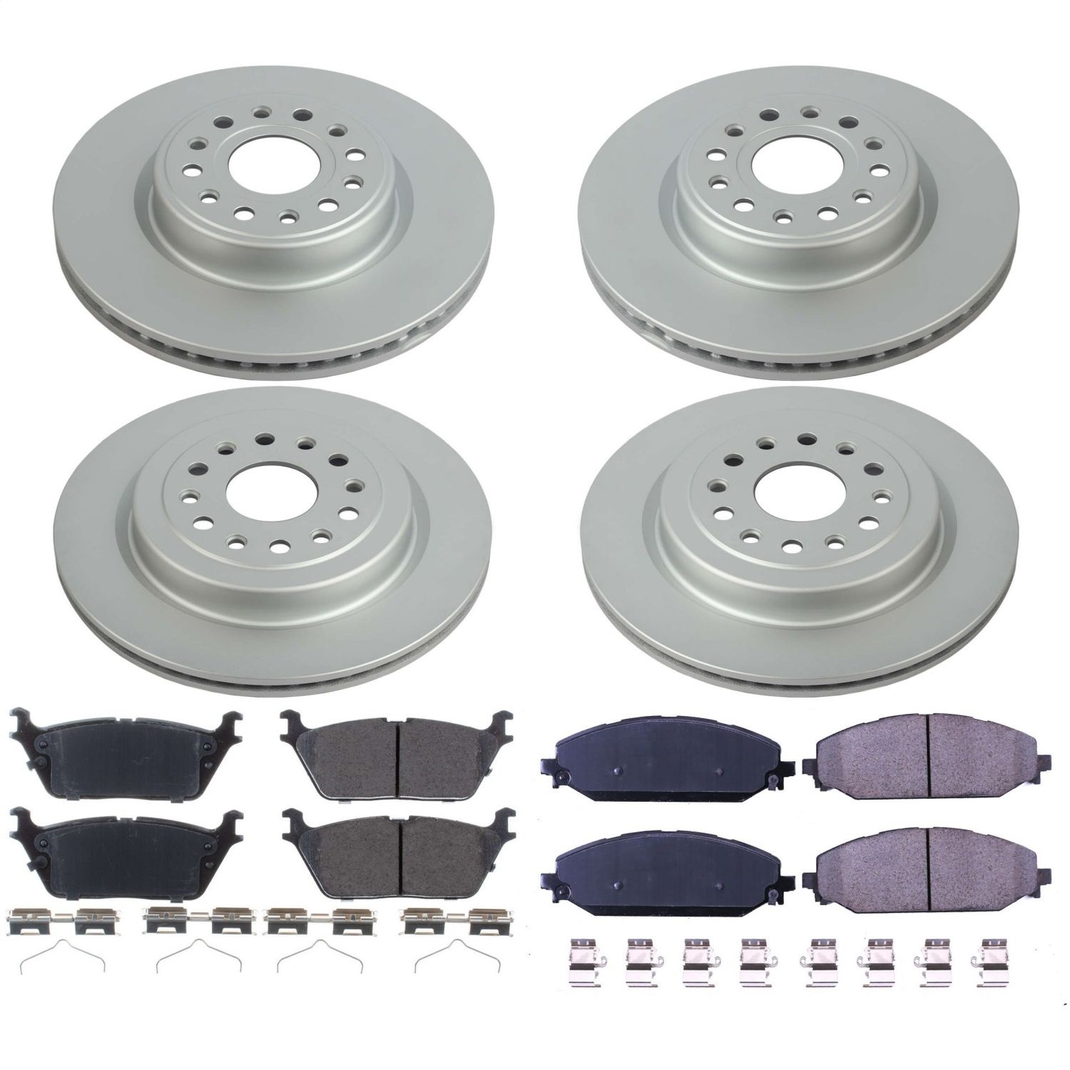 Power Stop - CRK8182 - Front and Rear - Disc Brake Pad and Rotor Kit