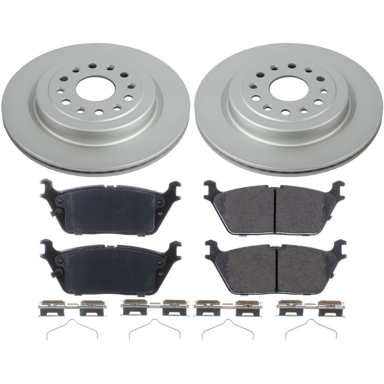 Power Stop - CRK8184 - Rear - Disc Brake Pad and Rotor Kit