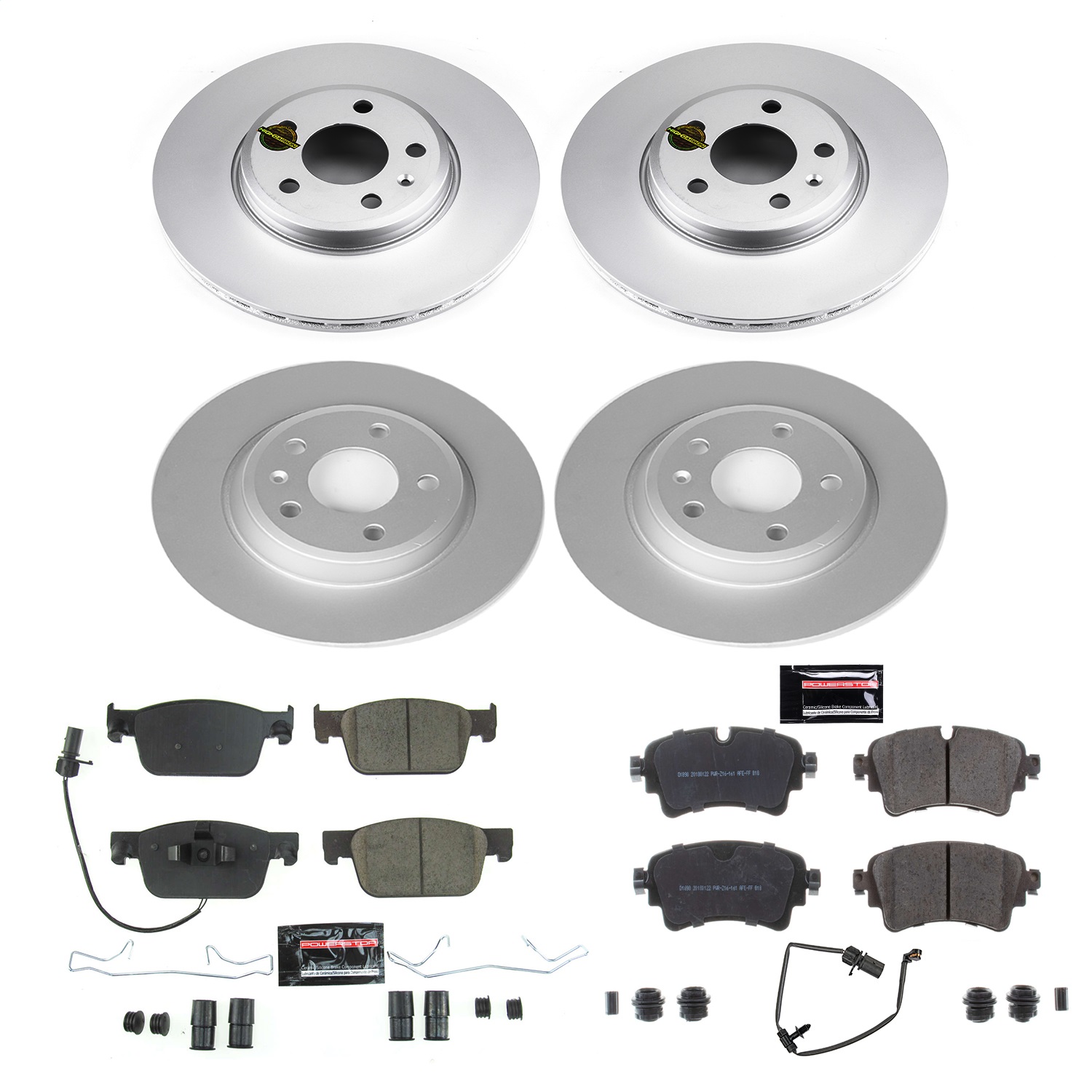 Power Stop - CRK8197 - Front and Rear - Disc Brake Pad and Rotor Kit