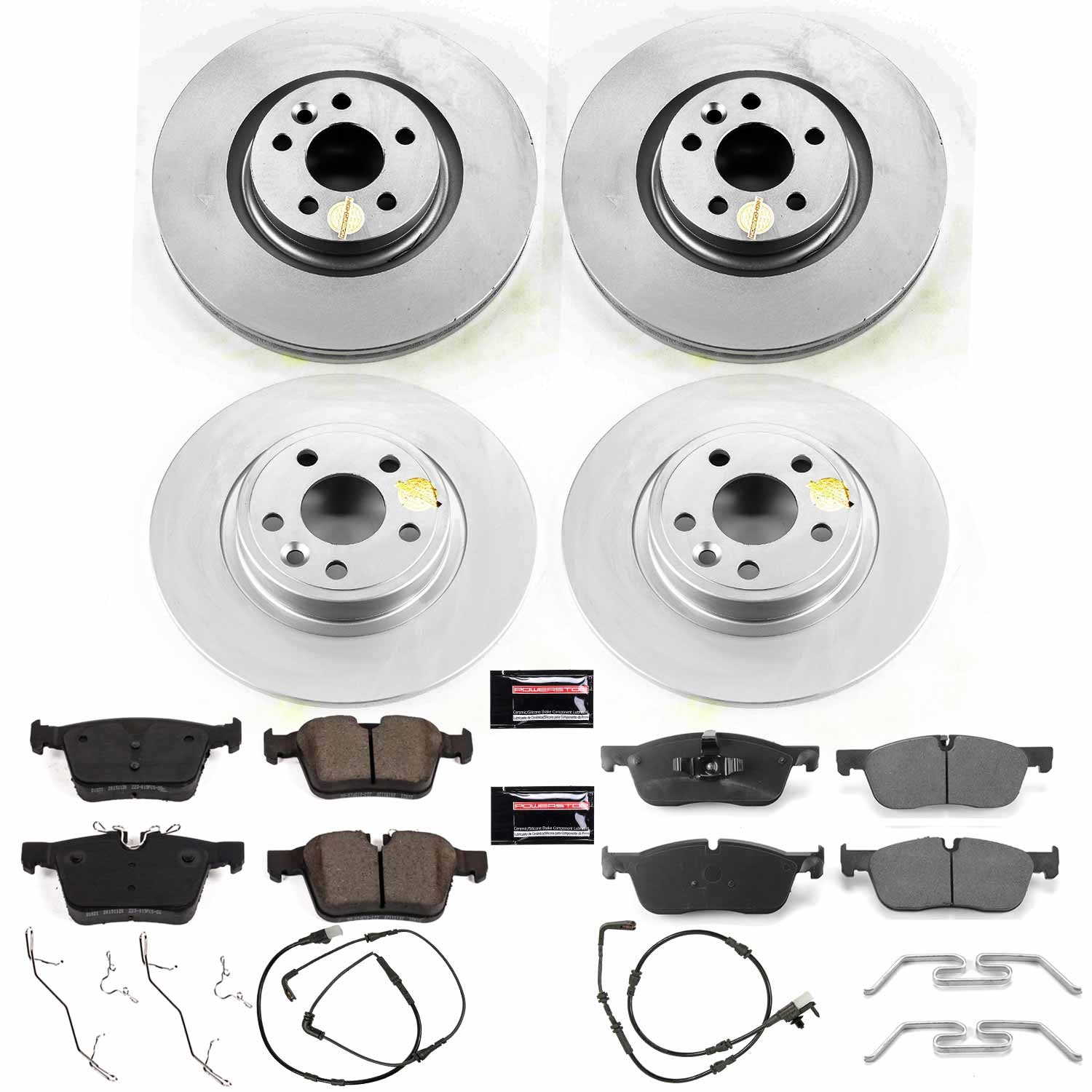 Power Stop - CRK8198 - Front and Rear - Disc Brake Pad and Rotor Kit