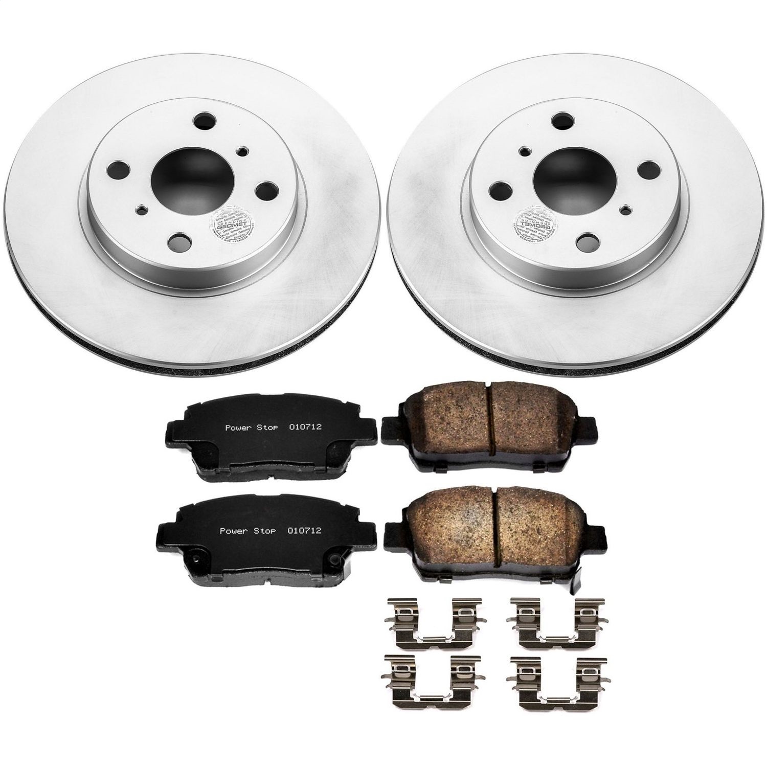 Power Stop - CRK821 - Front - Disc Brake Pad and Rotor Kit