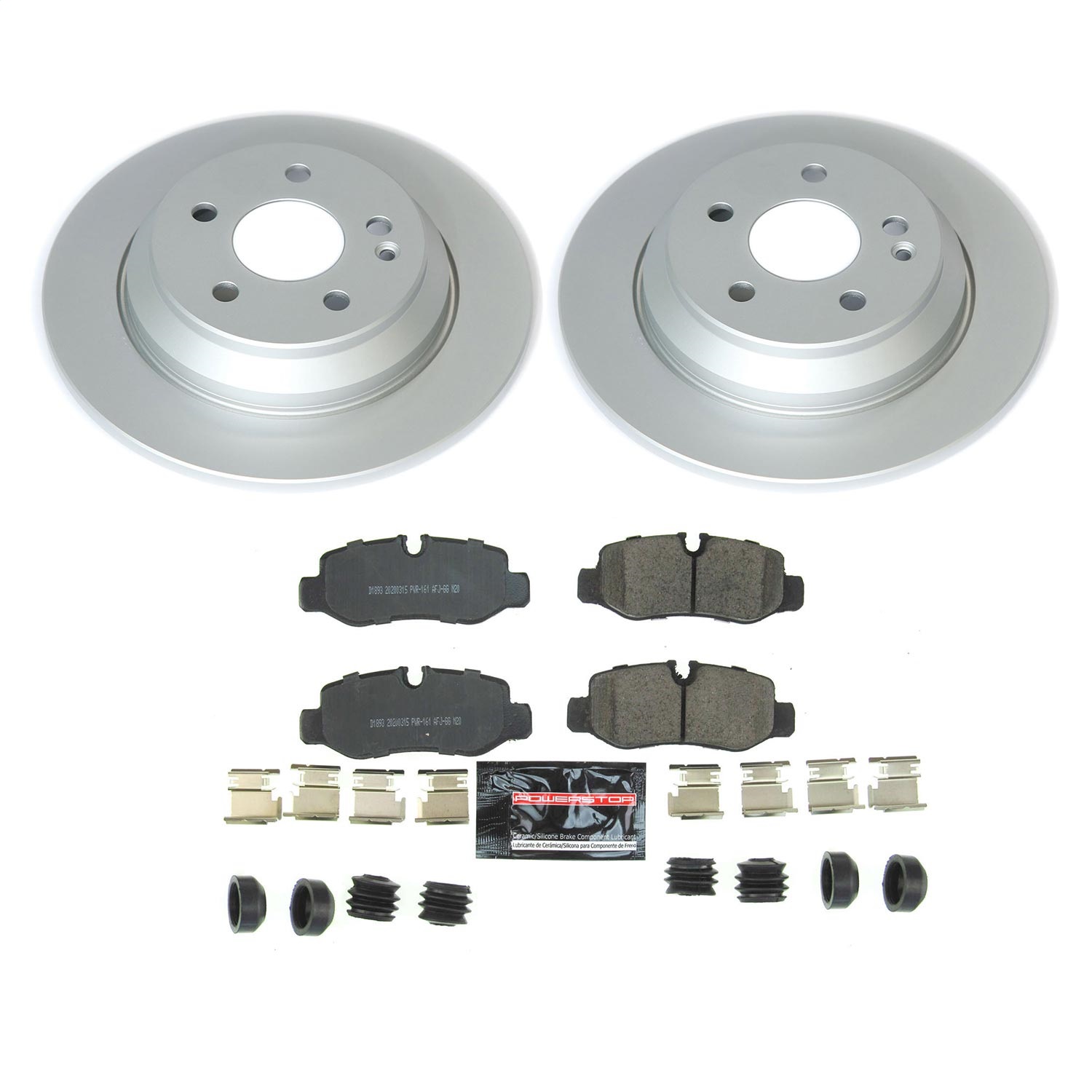 Power Stop - CRK8220 - Rear - Disc Brake Pad and Rotor Kit