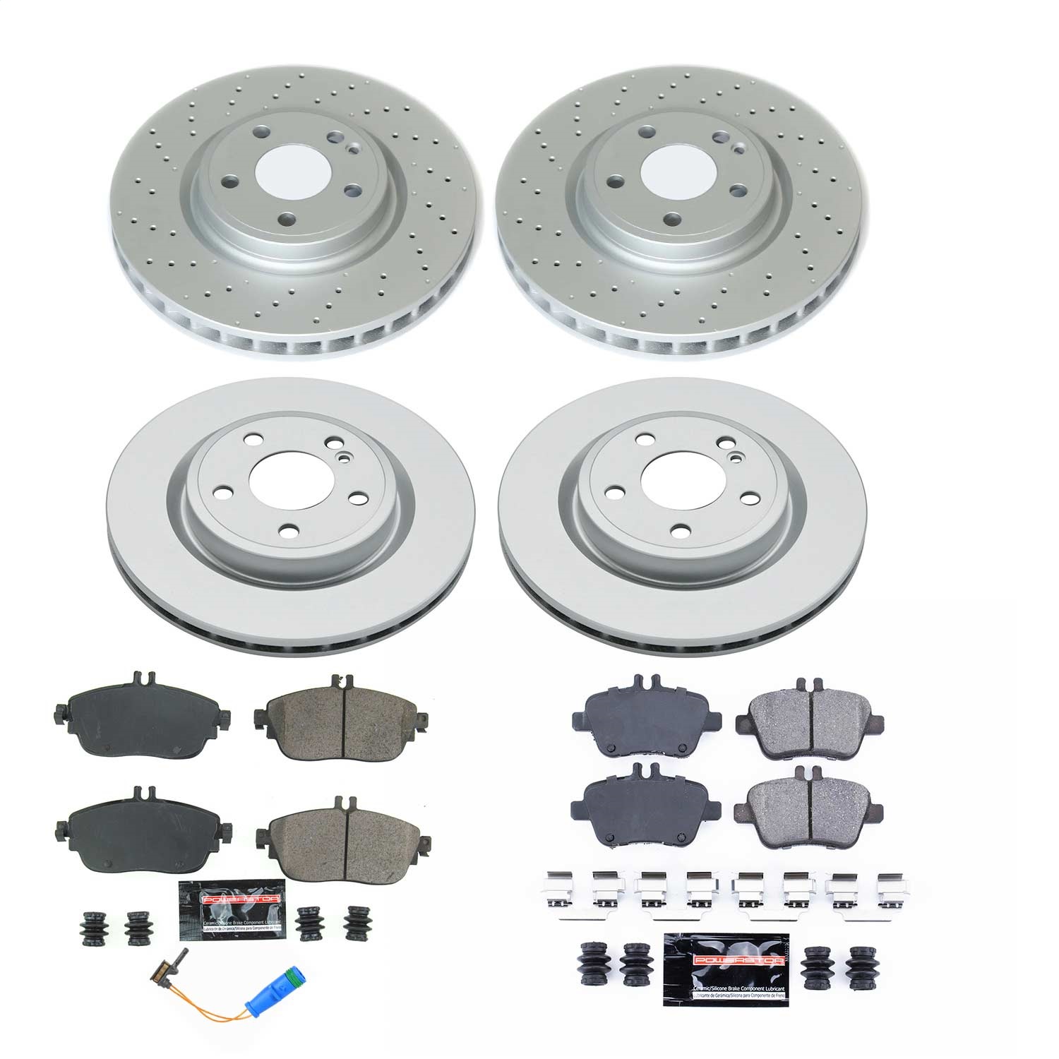 Power Stop - CRK8265 - Front and Rear - Disc Brake Pad and Rotor Kit