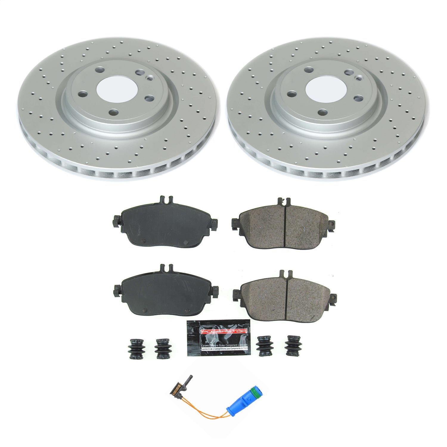 Power Stop - CRK8266 - Front - Disc Brake Pad and Rotor Kit