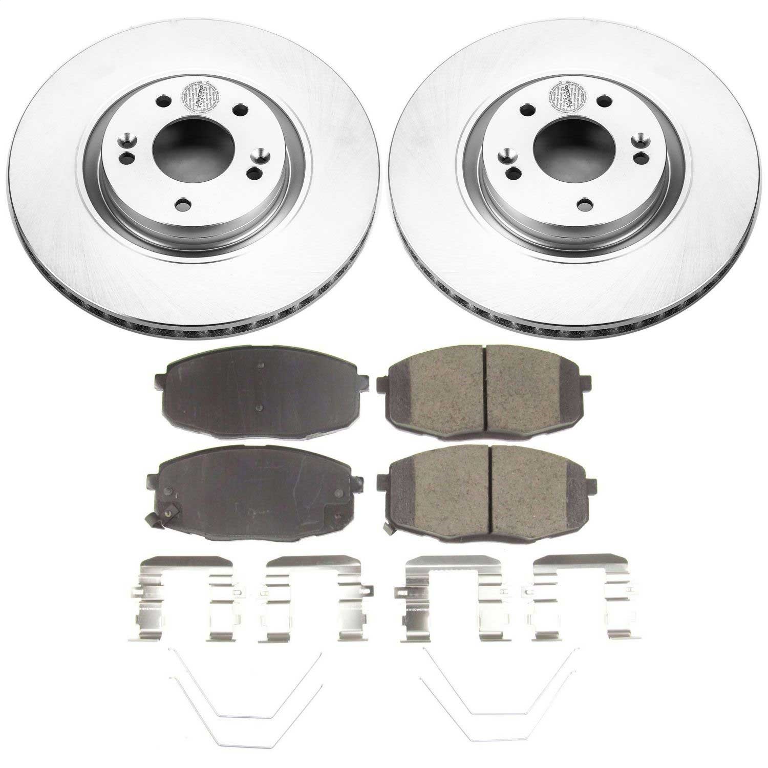 Power Stop - CRK8271 - Front - Disc Brake Pad and Rotor Kit