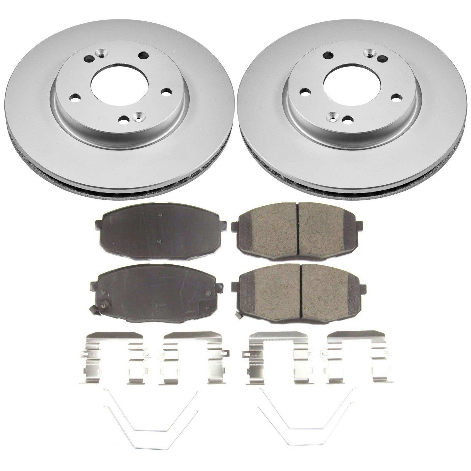 Power Stop - CRK8279 - Front - Disc Brake Pad and Rotor Kit