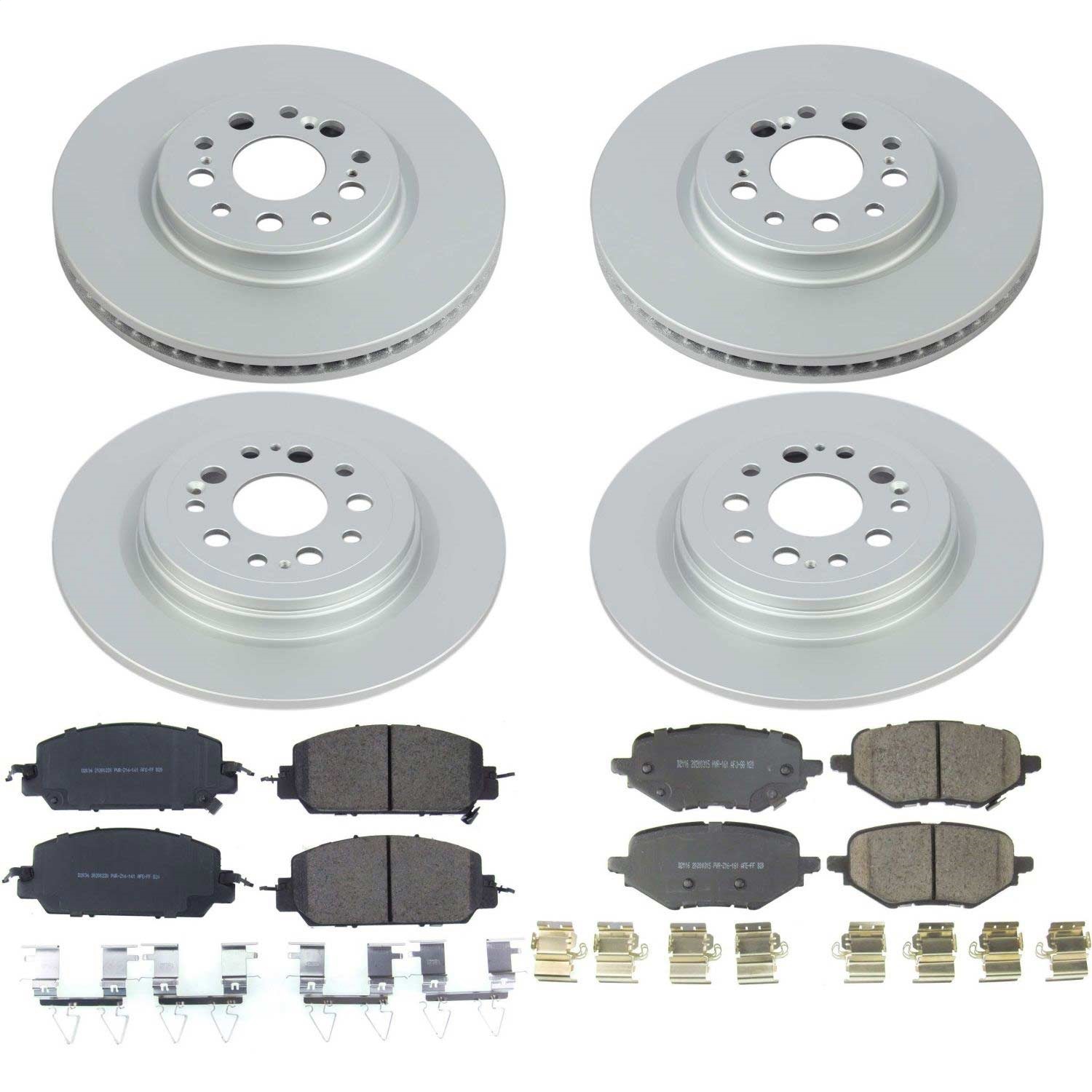 Power Stop - CRK8294 - Front and Rear - Disc Brake Pad and Rotor Kit