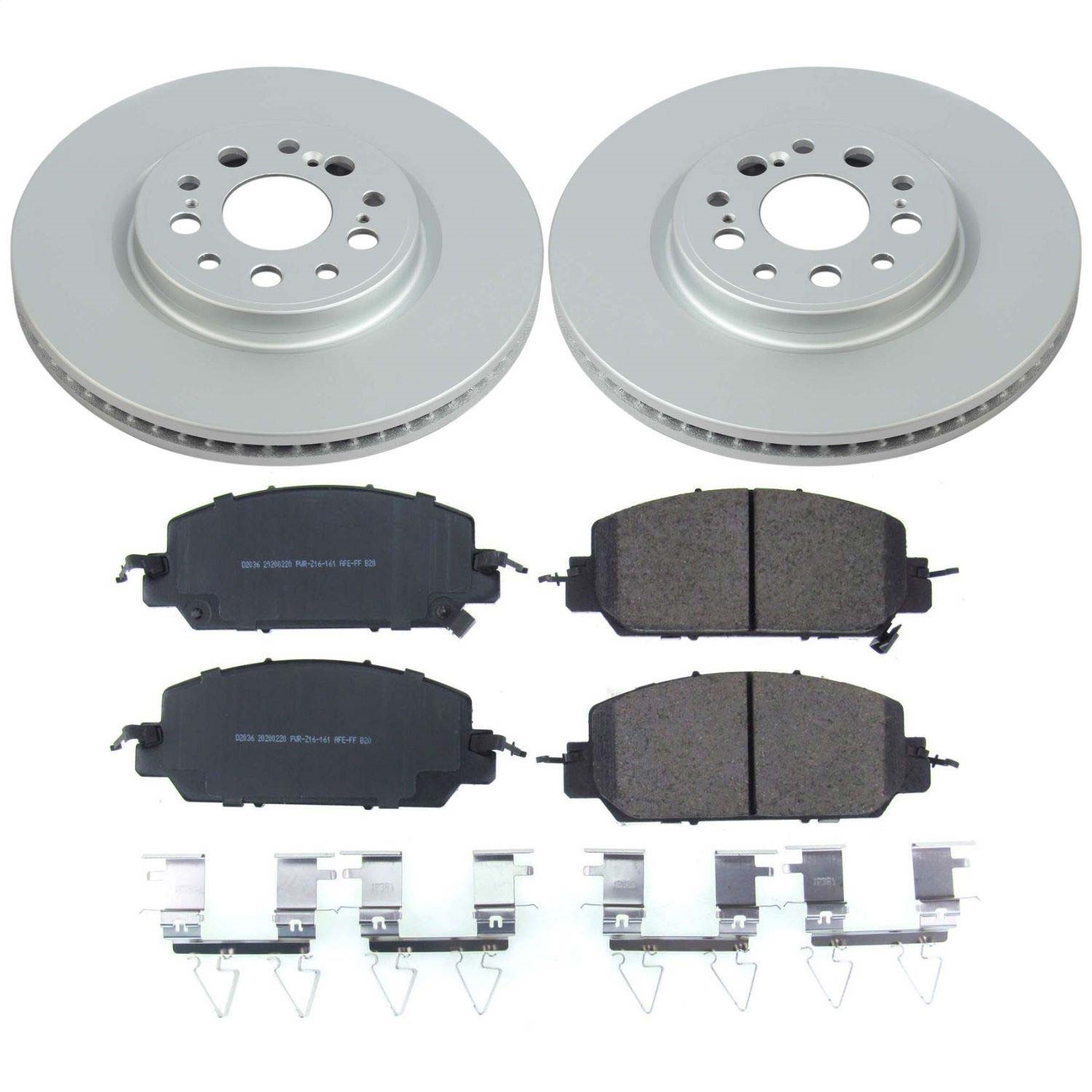 Power Stop - CRK8295 - Front - Disc Brake Pad and Rotor Kit