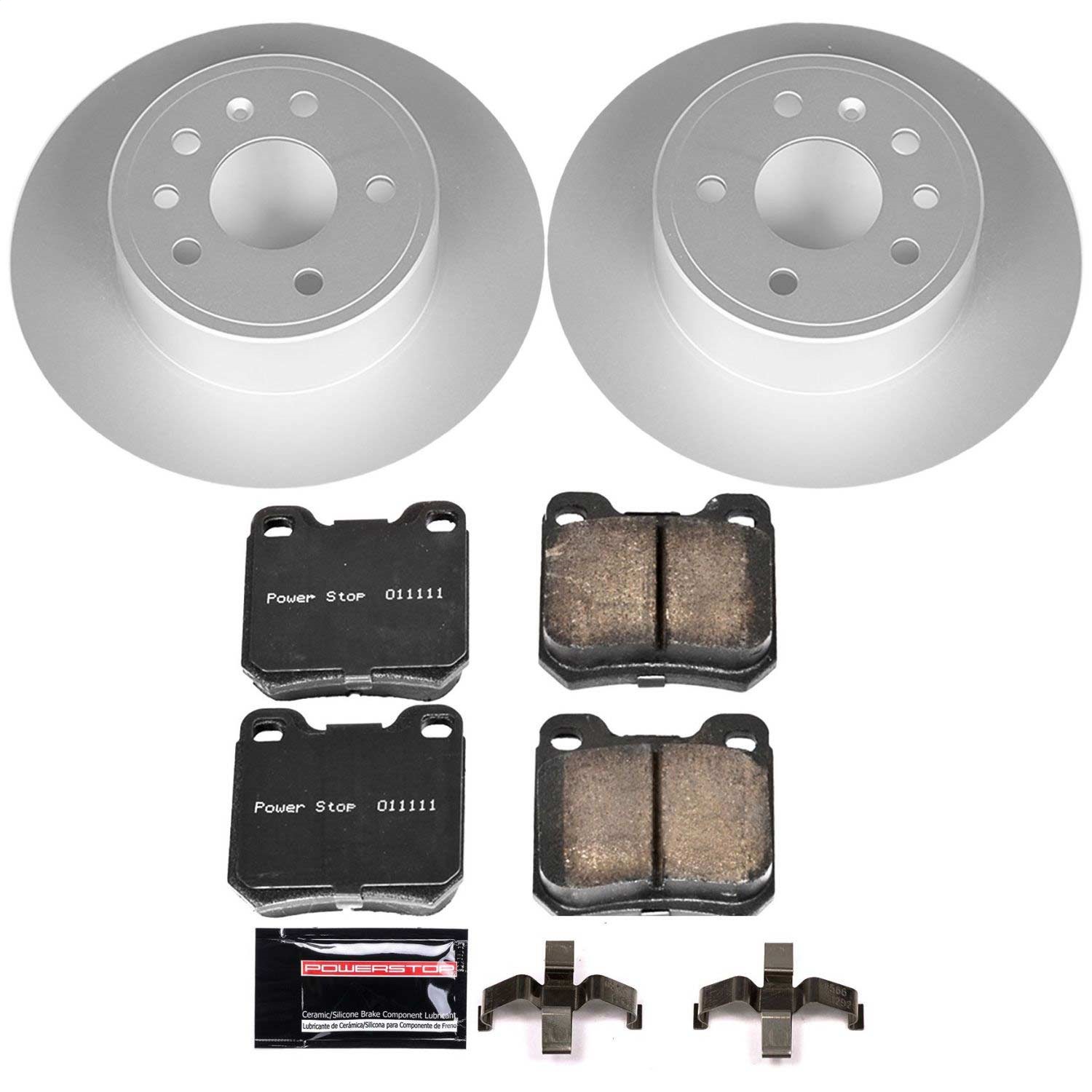 Power Stop - CRK831 - Rear - Disc Brake Pad and Rotor Kit