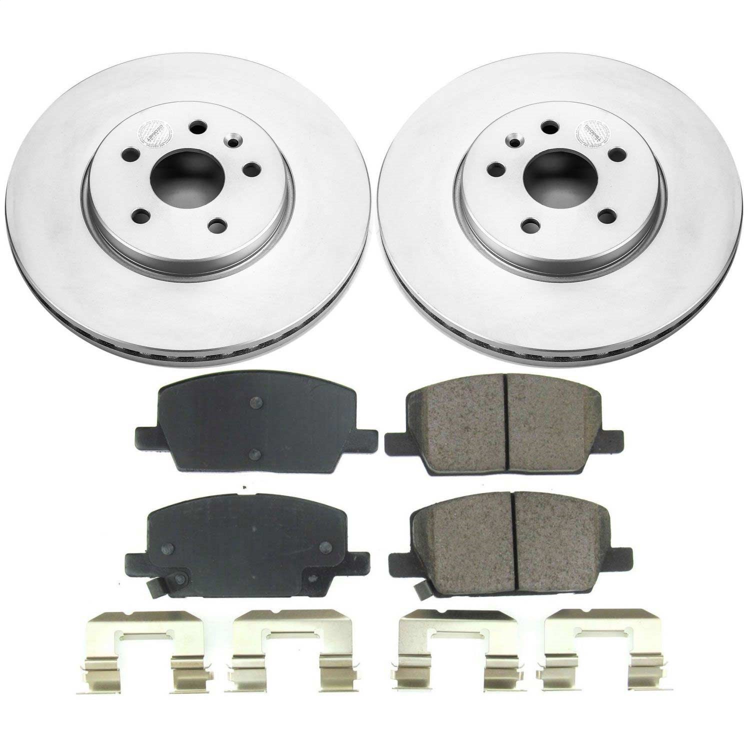 Power Stop - CRK8316 - Front - Disc Brake Pad and Rotor Kit