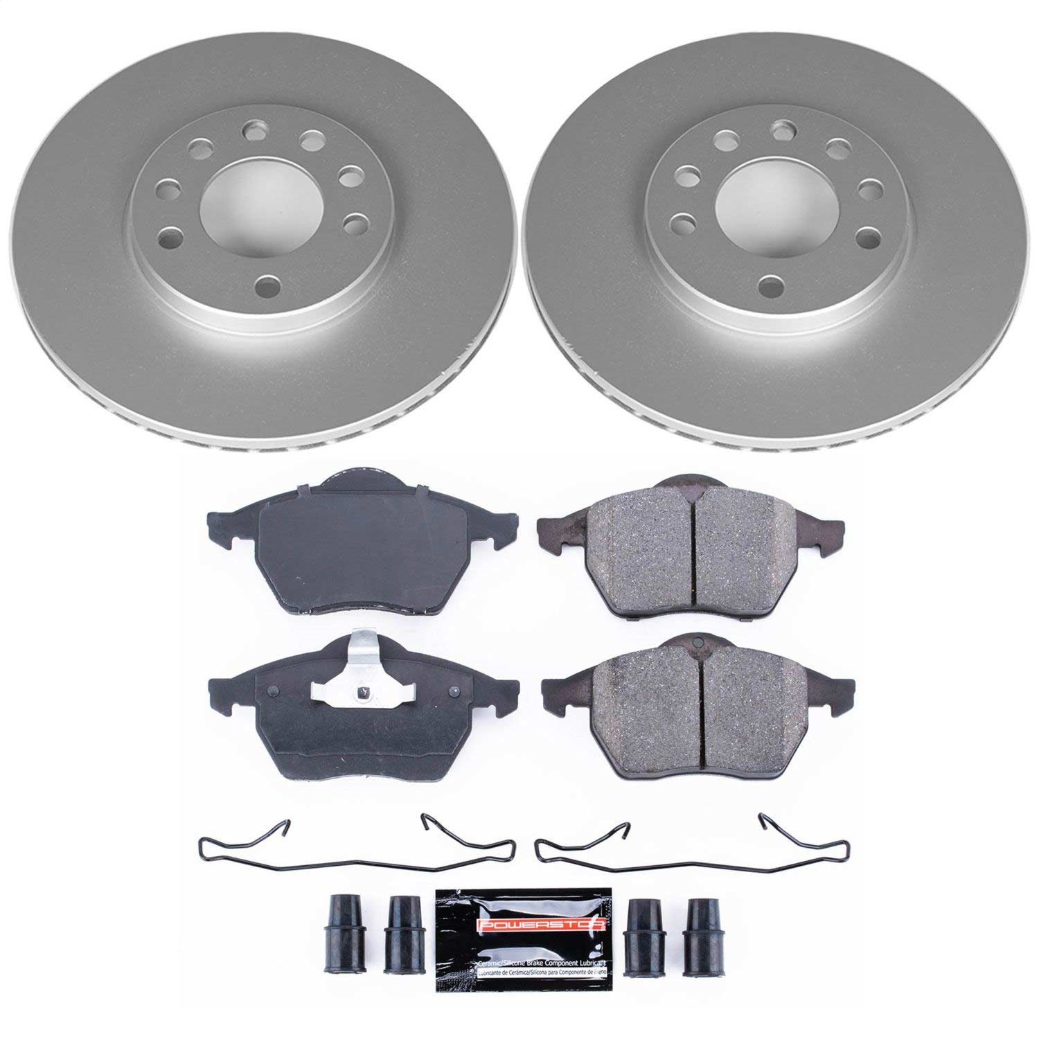 Power Stop - CRK832 - Front - Disc Brake Pad and Rotor Kit