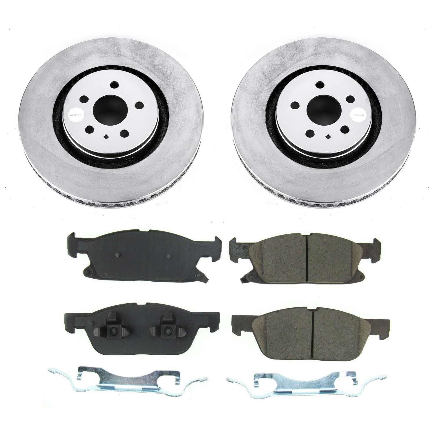 Power Stop - CRK8321 - Front - Disc Brake Pad and Rotor Kit