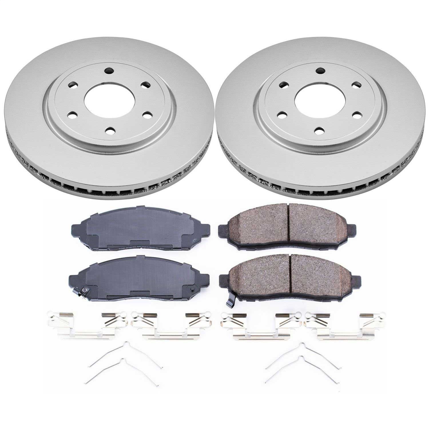 Power Stop - CRK8324 - Front - Disc Brake Pad and Rotor Kit