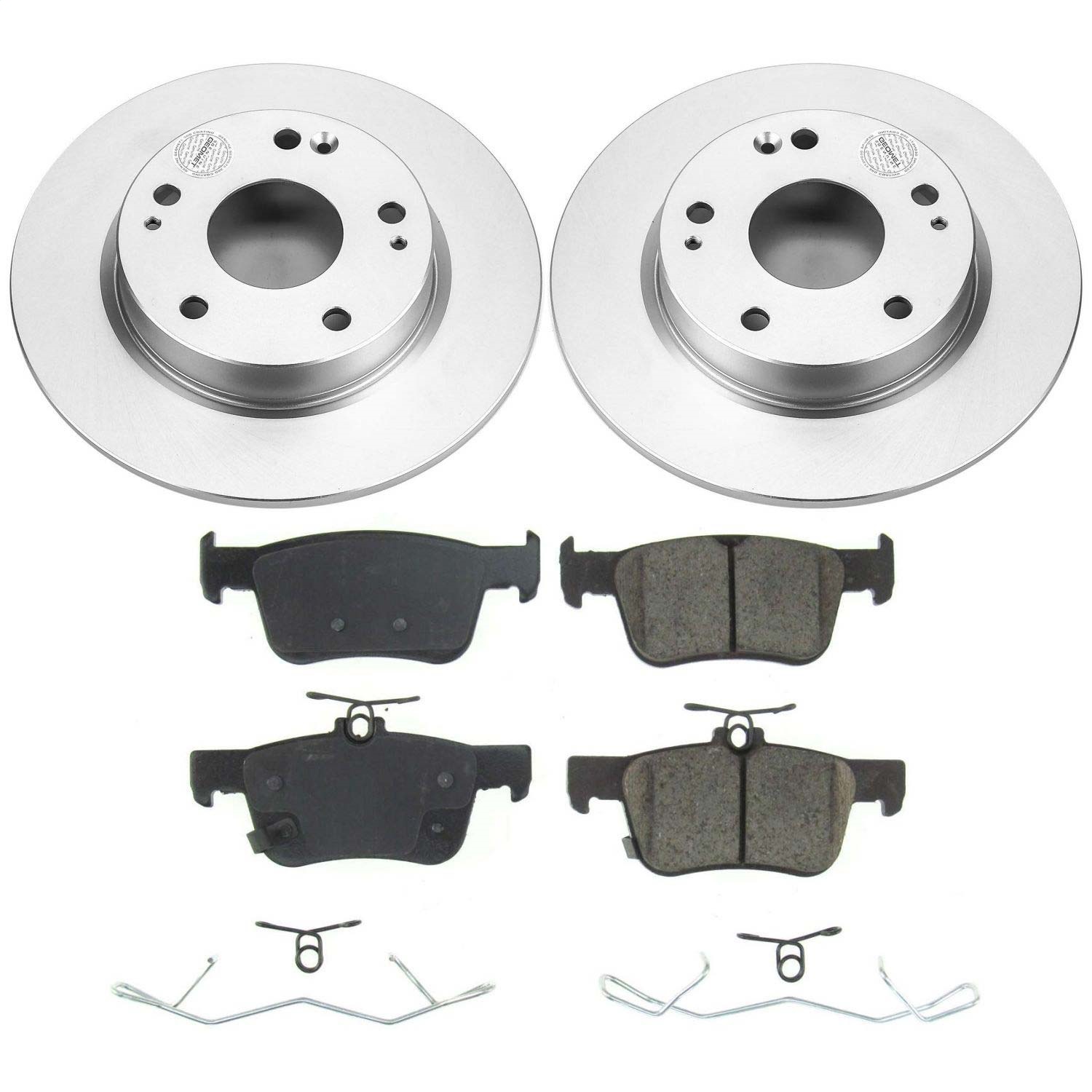 Power Stop - CRK8330 - Rear - Disc Brake Pad and Rotor Kit