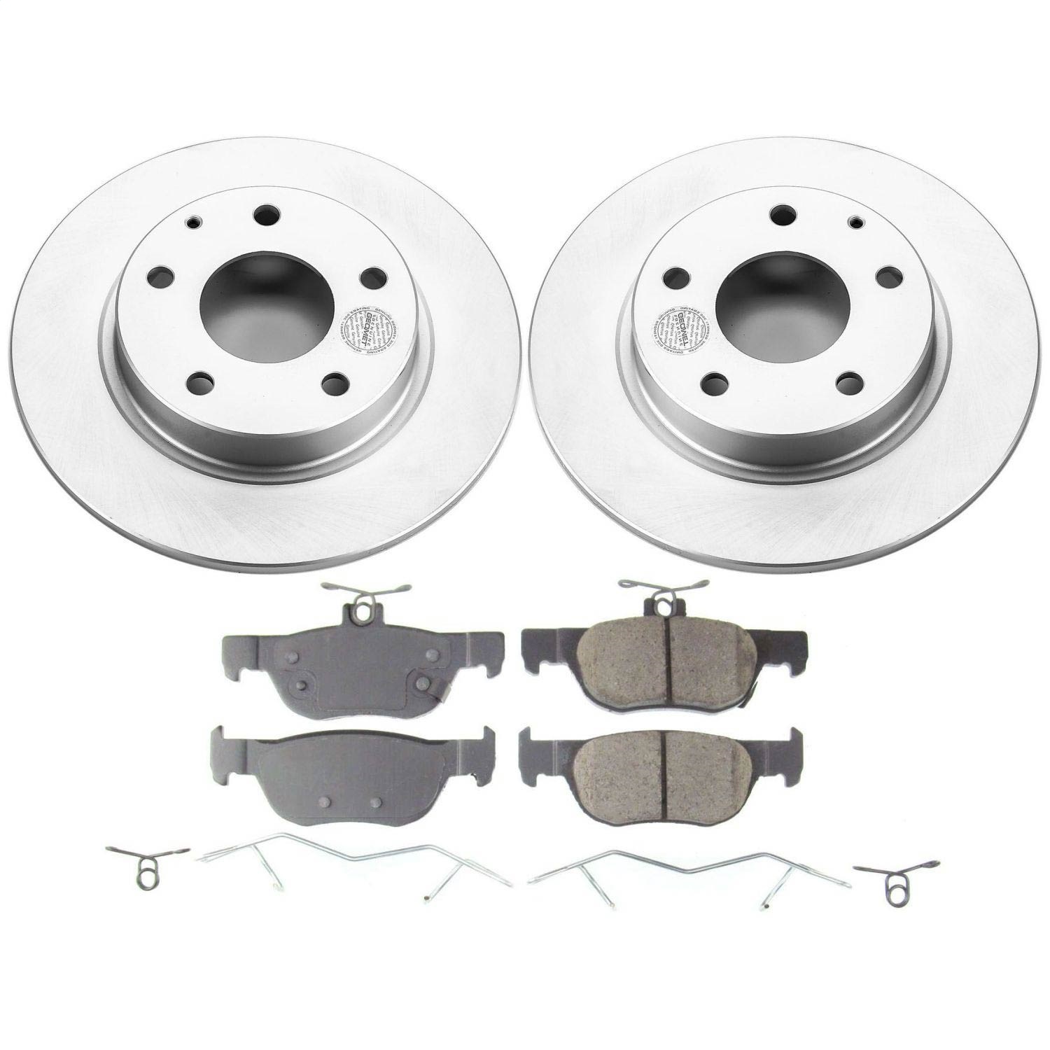 Power Stop - CRK8334 - Rear - Disc Brake Pad and Rotor Kit