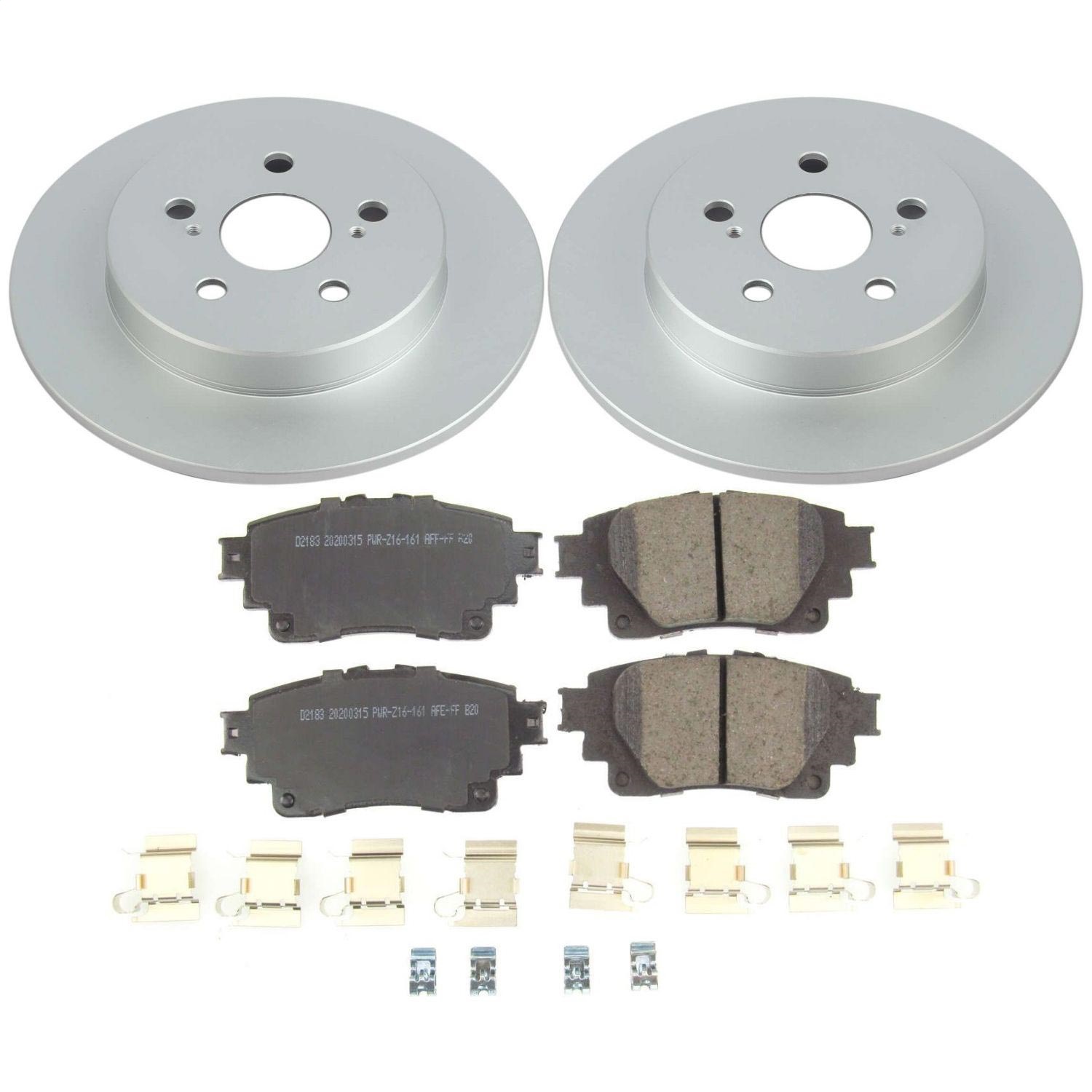Power Stop - CRK8336 - Rear - Disc Brake Pad and Rotor Kit