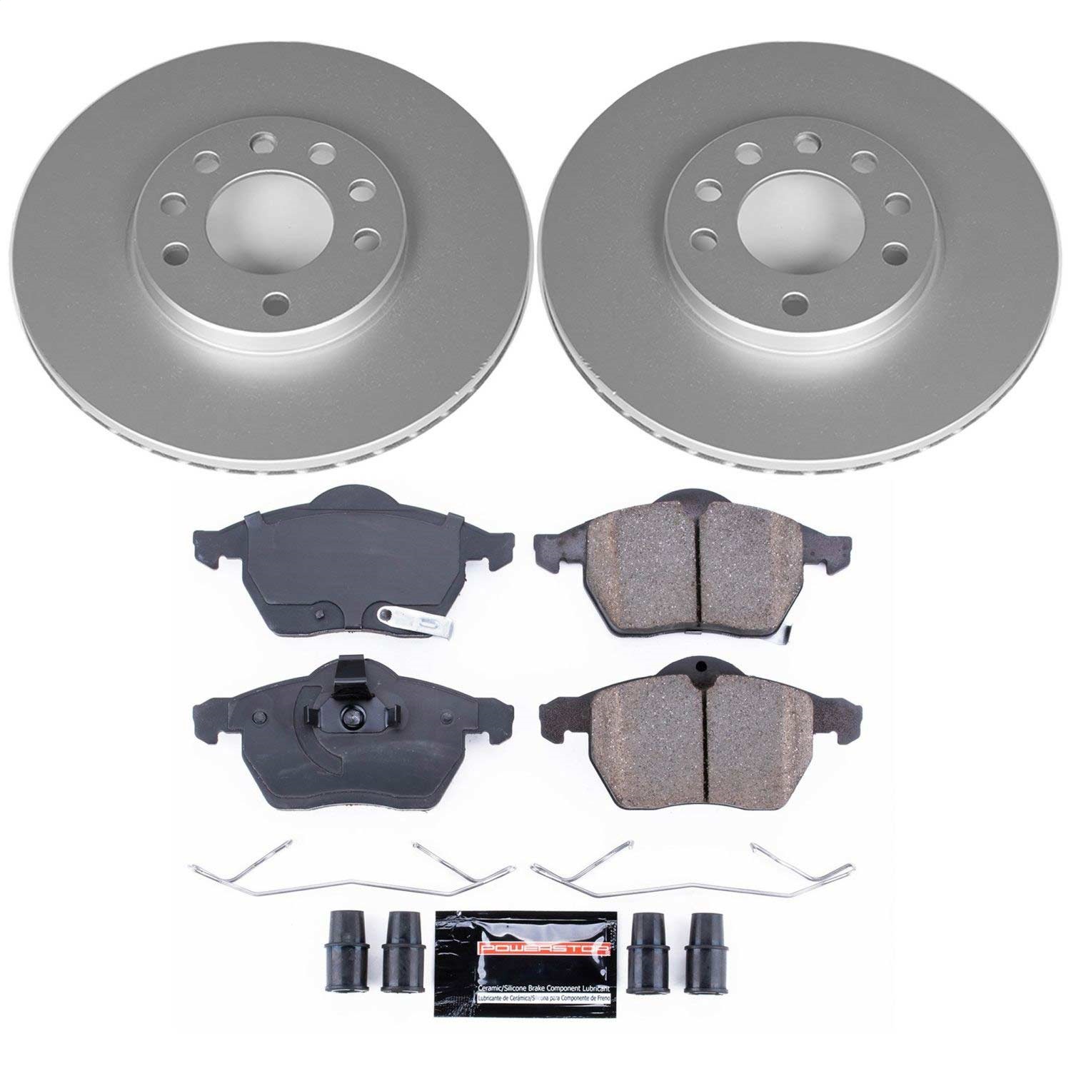 Power Stop - CRK834 - Front - Disc Brake Pad and Rotor Kit