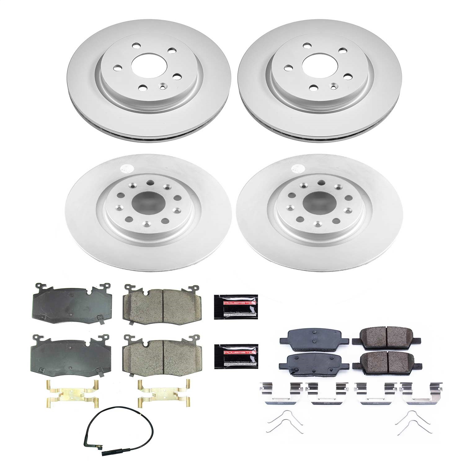 Power Stop - CRK8341 - Front and Rear - Disc Brake Pad and Rotor Kit
