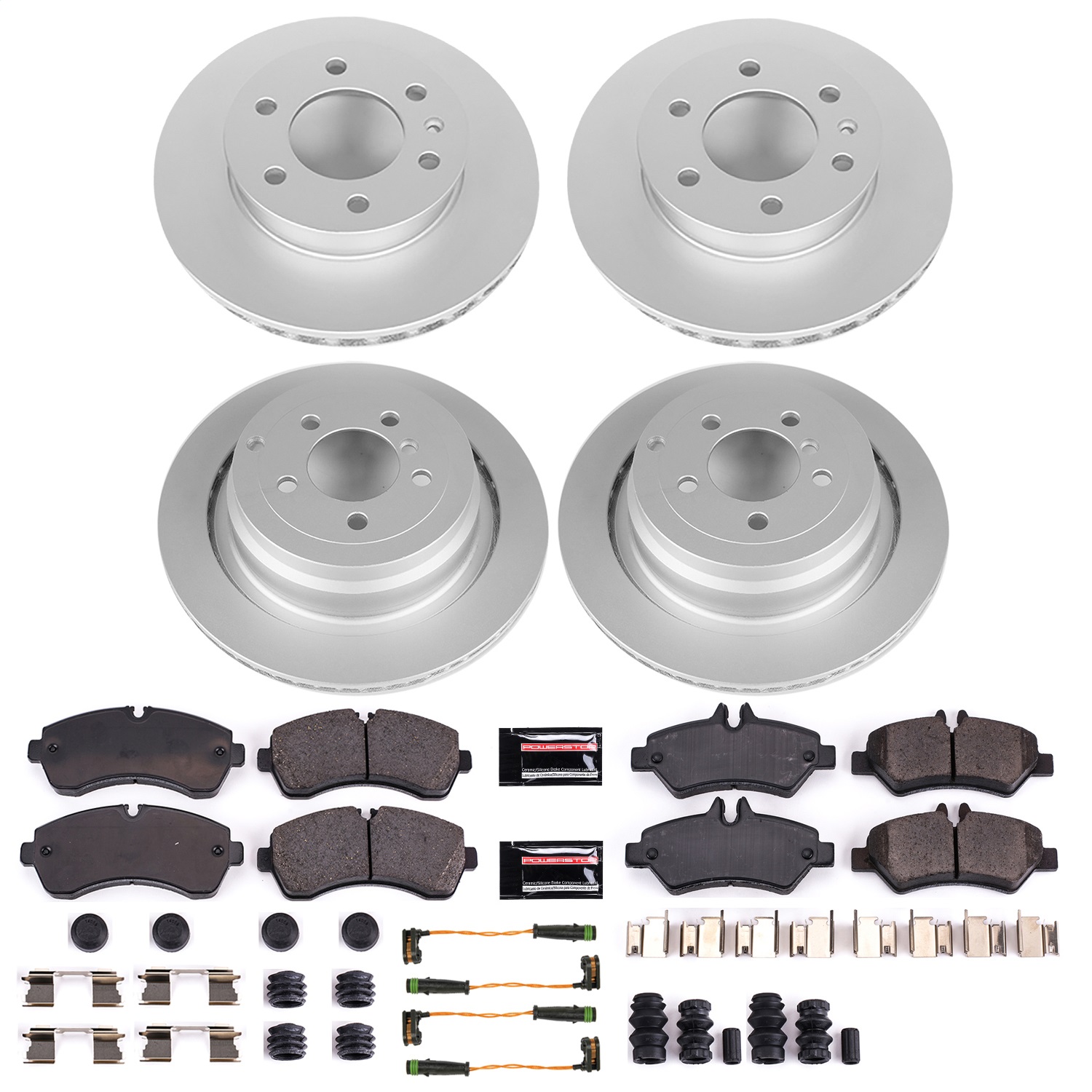 Power Stop - CRK8342 - Front and Rear - Disc Brake Pad and Rotor Kit