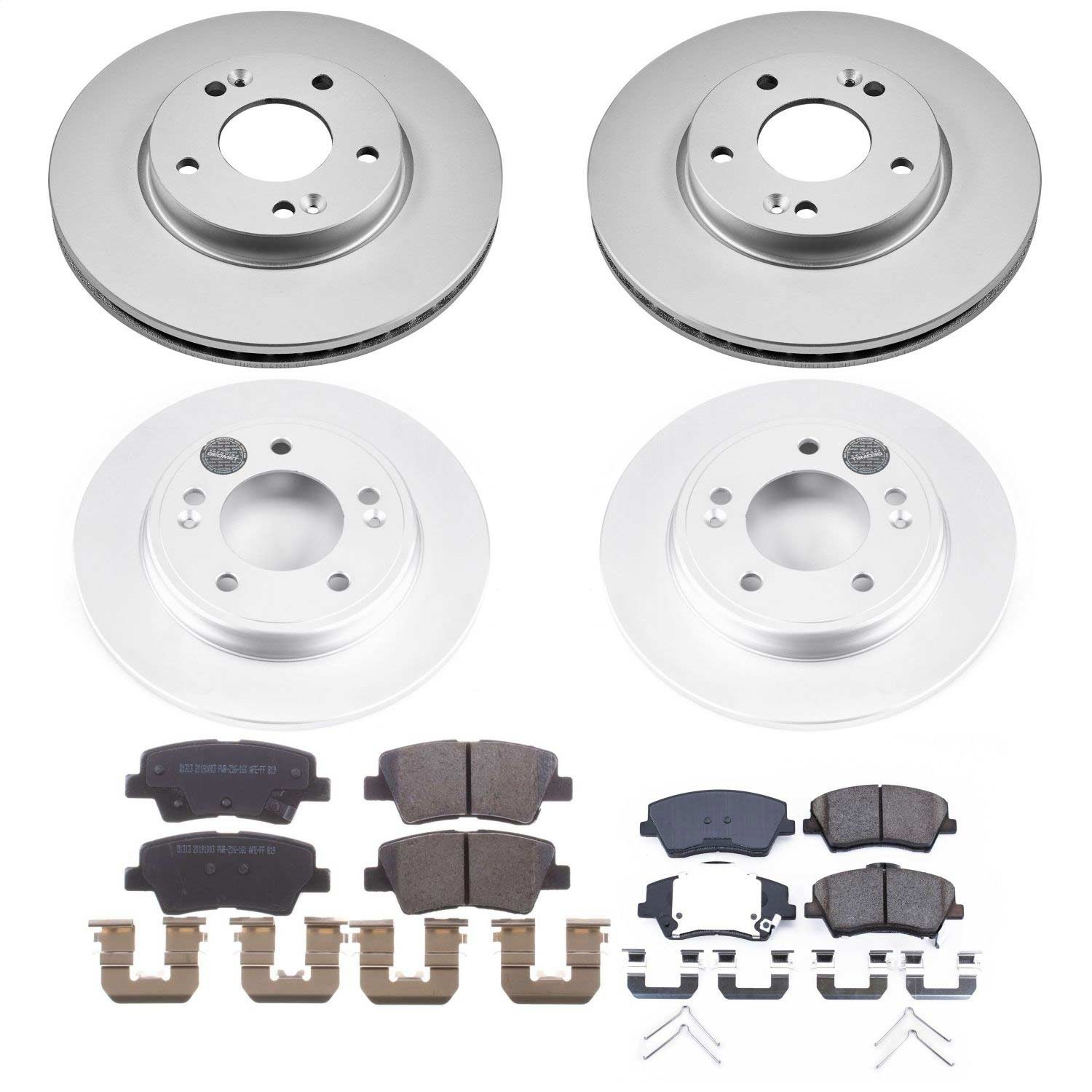 Power Stop - CRK8344 - Front and Rear - Disc Brake Pad and Rotor Kit