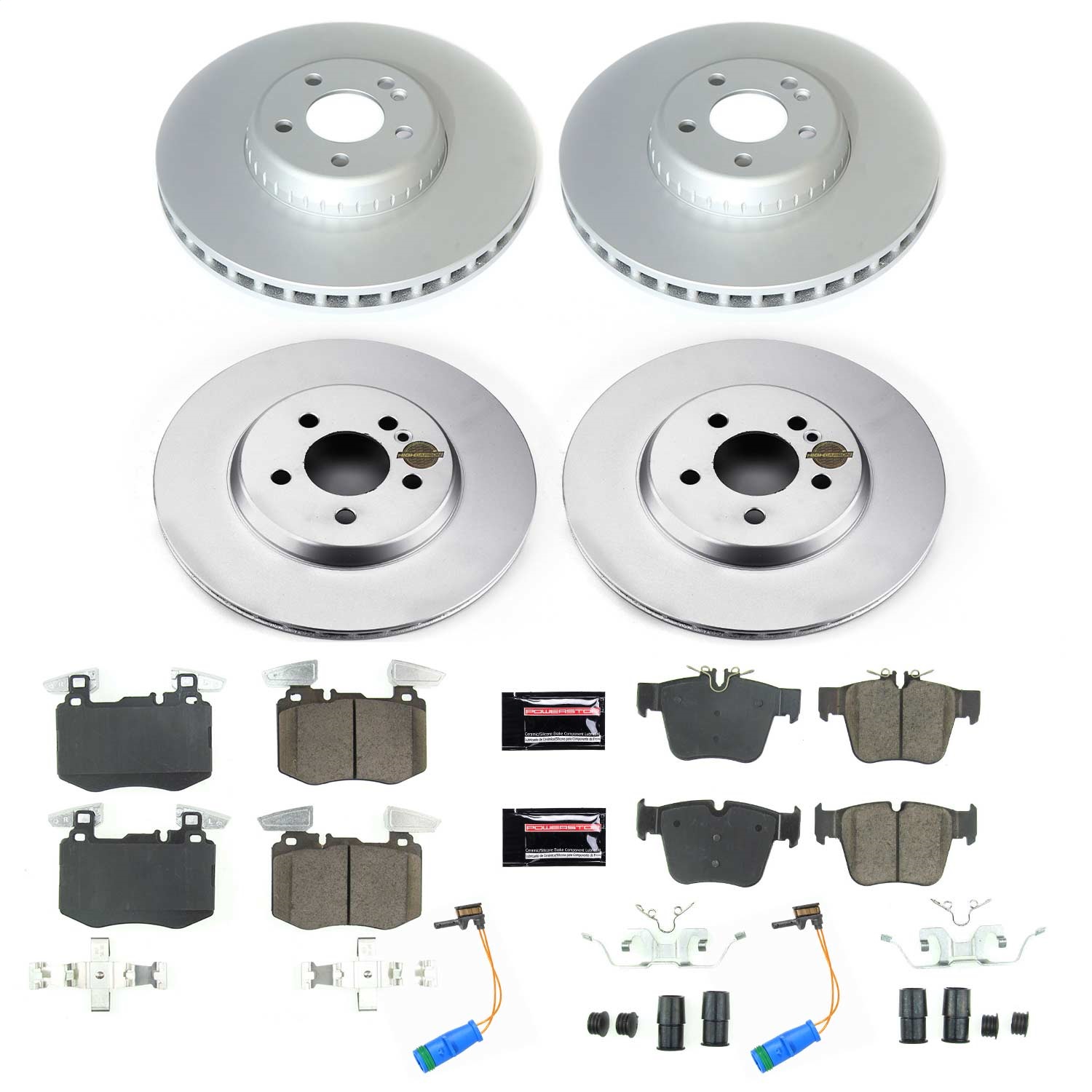 Power Stop - CRK8352 - Front and Rear - Disc Brake Pad and Rotor Kit