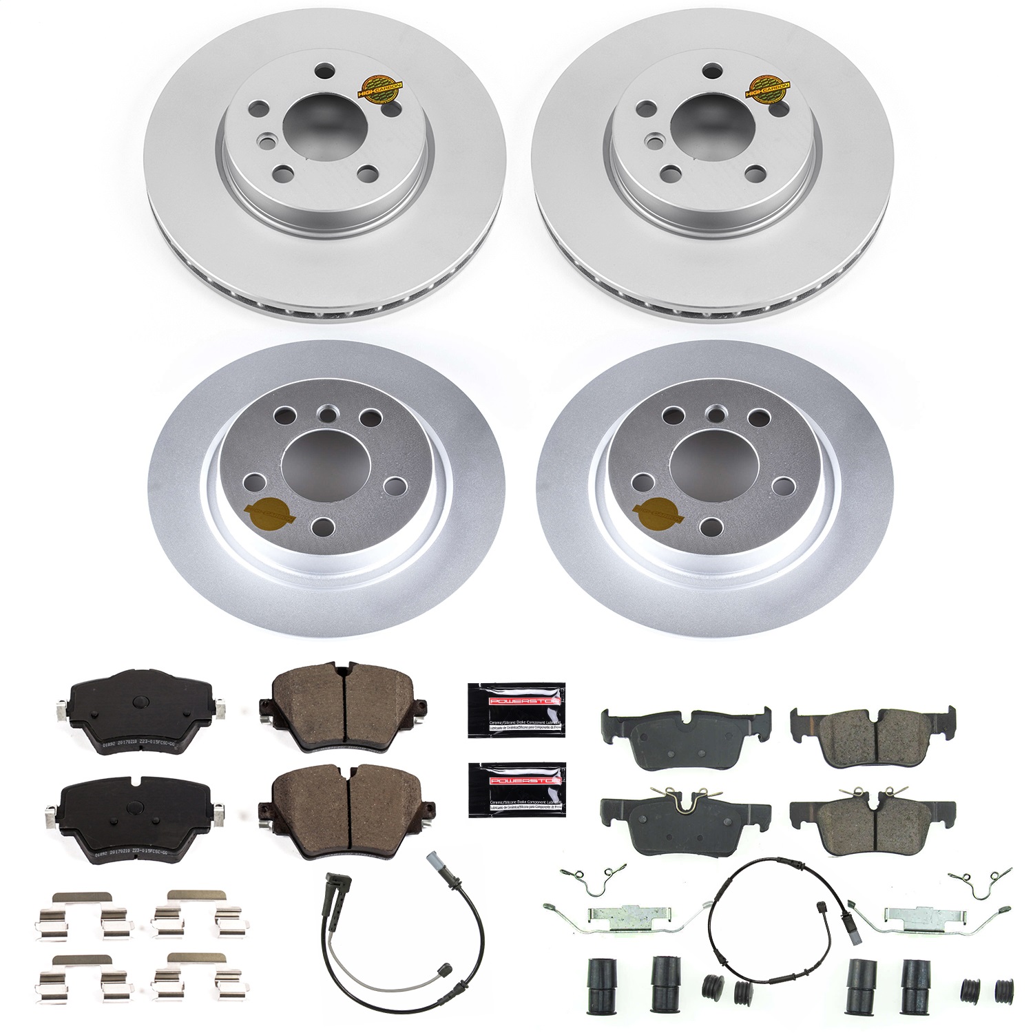 Power Stop - CRK8355 - Front and Rear - Disc Brake Pad and Rotor Kit