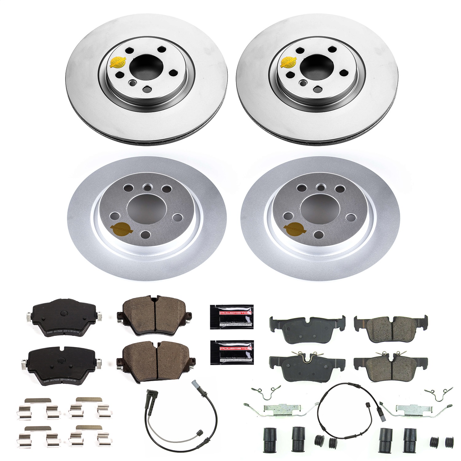 Power Stop - CRK8356 - Front and Rear - Disc Brake Pad and Rotor Kit