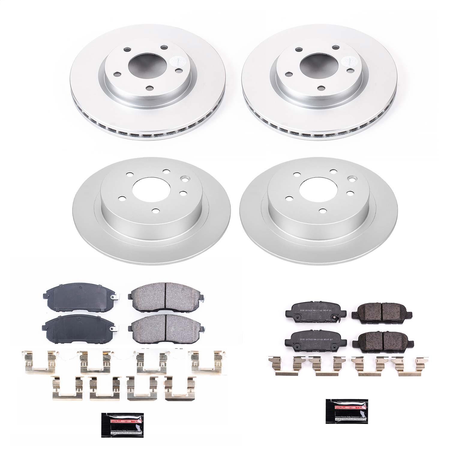 Power Stop - CRK8359 - Front and Rear - Disc Brake Pad and Rotor Kit