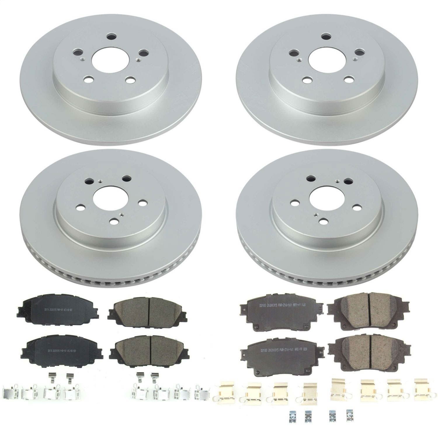 Power Stop - CRK8362 - Front and Rear - Disc Brake Pad and Rotor Kit