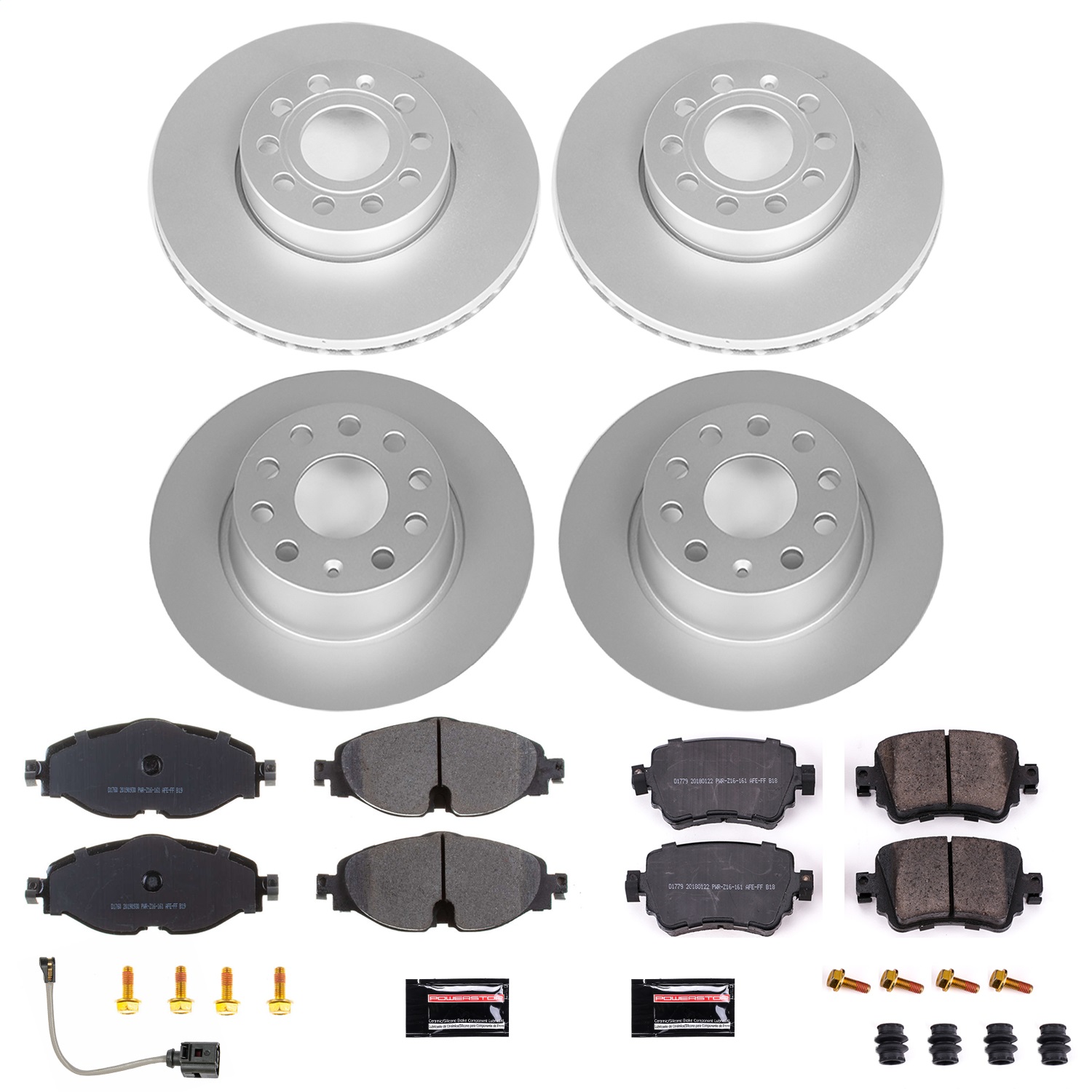 Power Stop - CRK8363 - Front and Rear - Disc Brake Pad and Rotor Kit