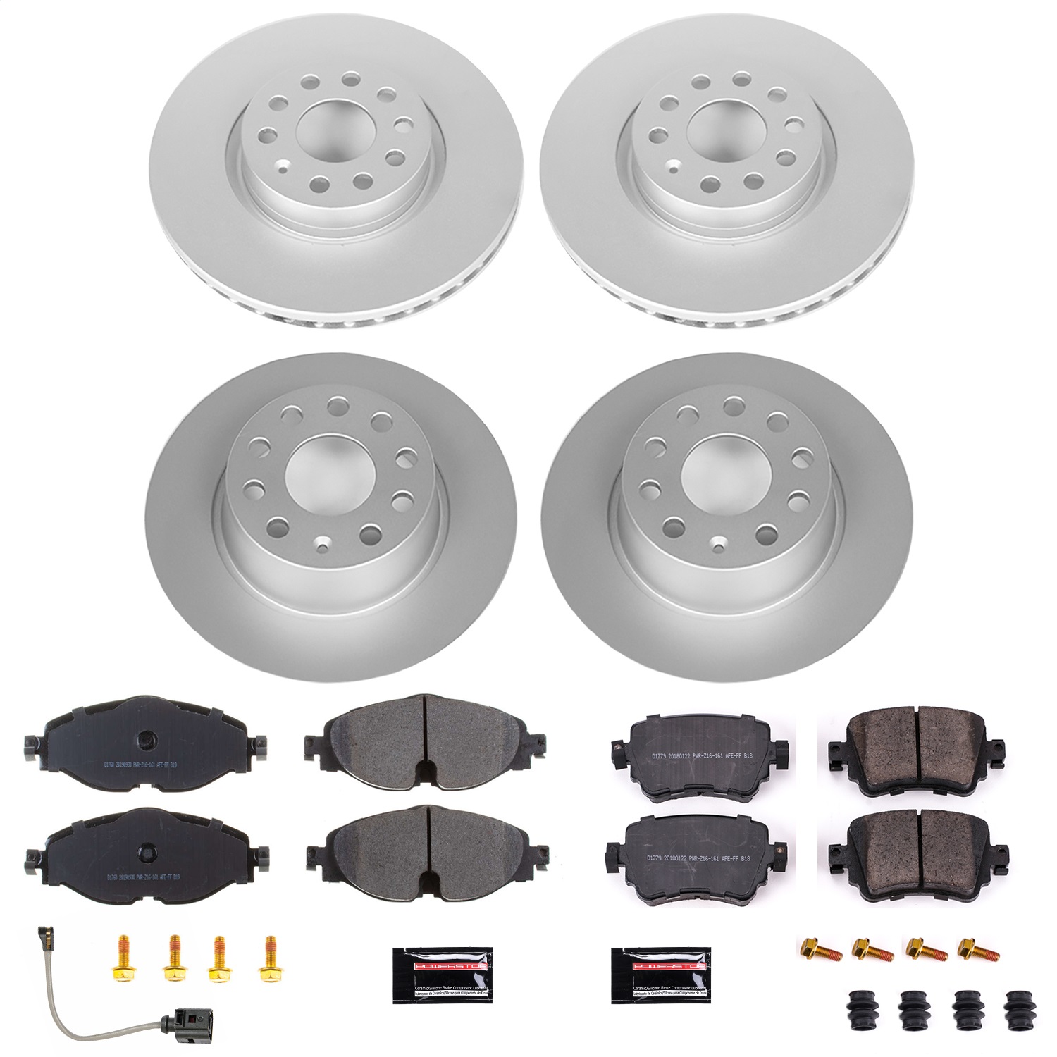 Power Stop - CRK8364 - Front and Rear - Disc Brake Pad and Rotor Kit