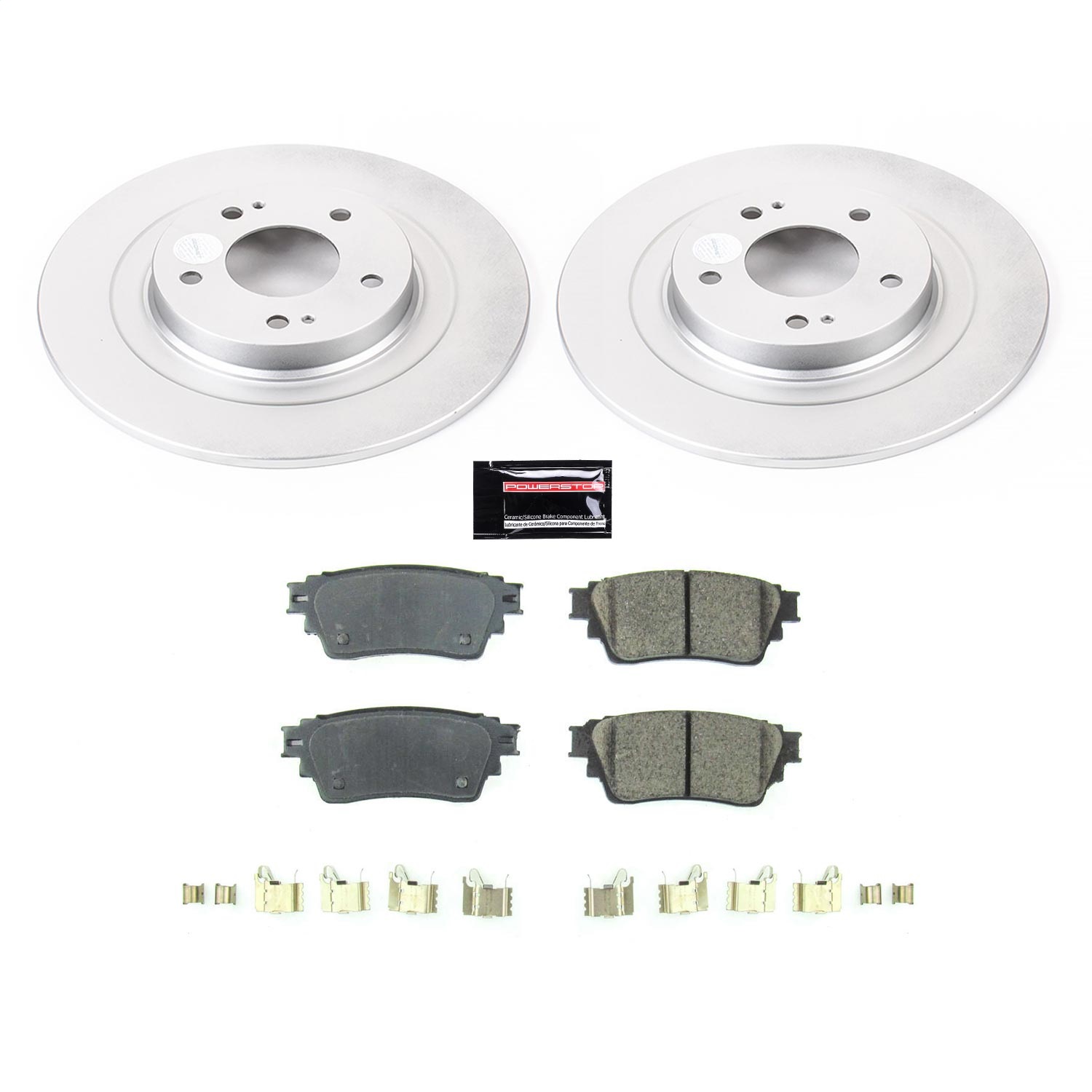 Power Stop - CRK8381 - Rear - Disc Brake Pad and Rotor Kit