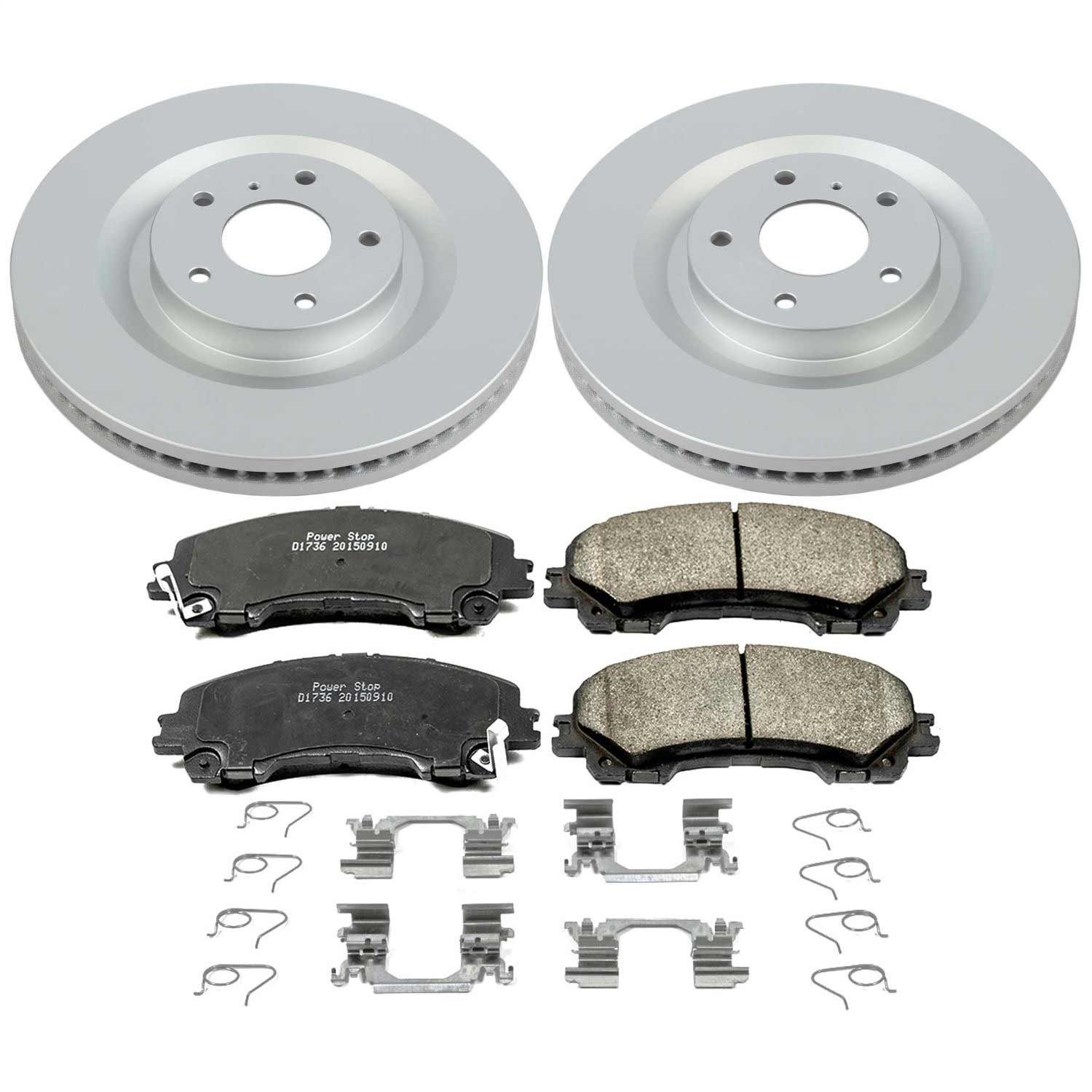 Power Stop - CRK8415 - Front - Disc Brake Pad and Rotor Kit
