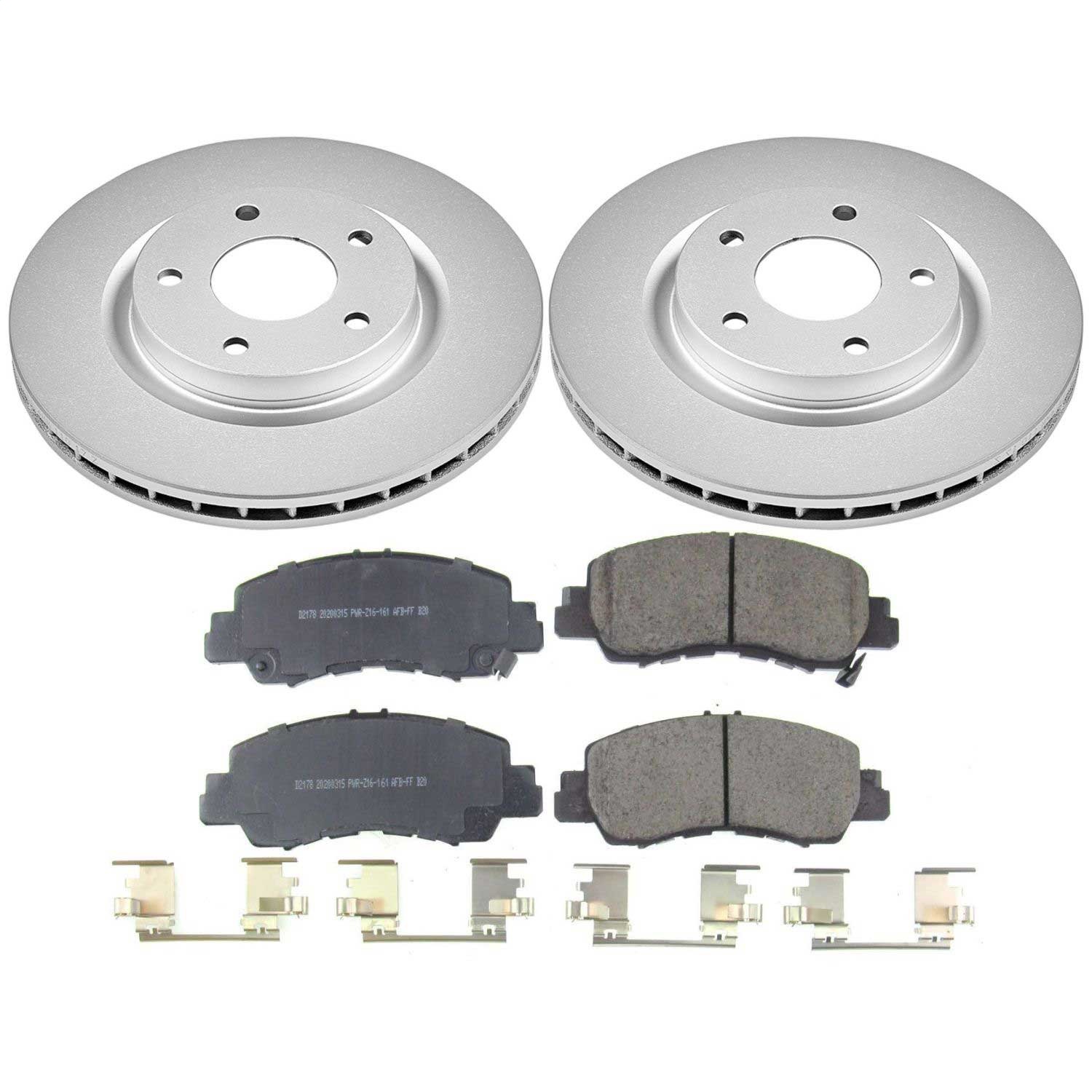 Power Stop - CRK8424 - Front - Disc Brake Pad and Rotor Kit